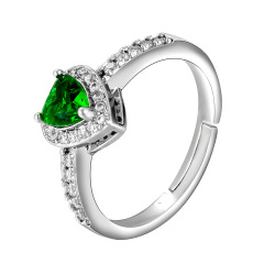 Colored Heart-shaped Rings
