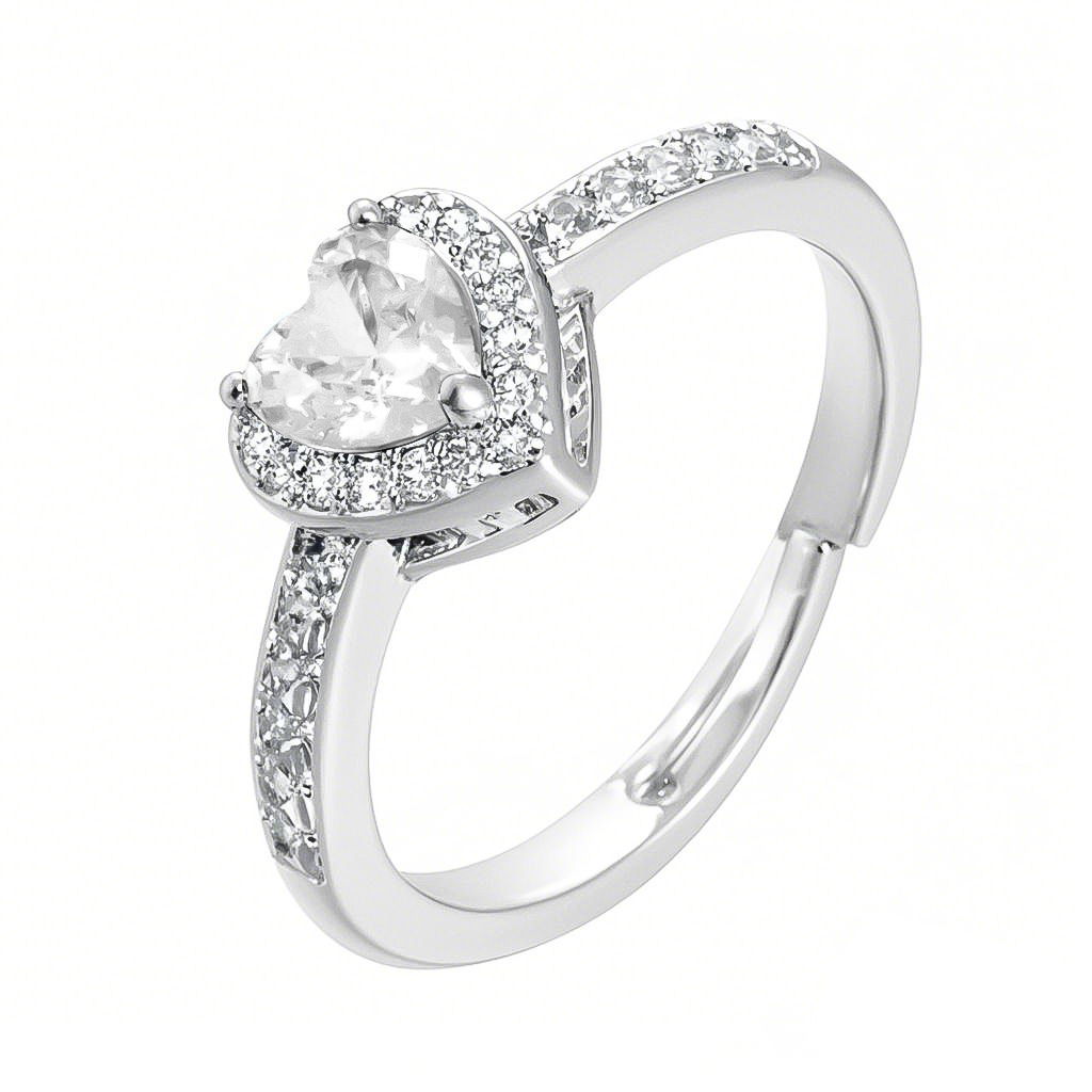 Colored Heart-shaped Rings
