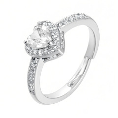 Colored Heart-shaped Rings