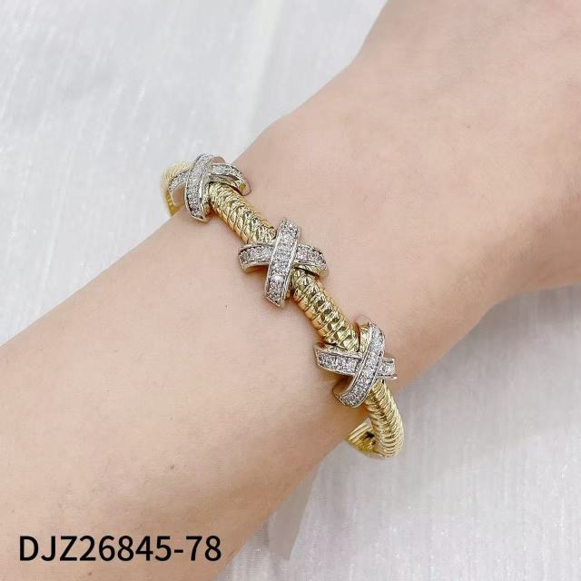 Luxury Designer X-Shaped Bracelet