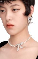 Bow Zircon Earrings