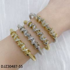 NON-fading Gold Diagonal Stripe Stylish Bracelet