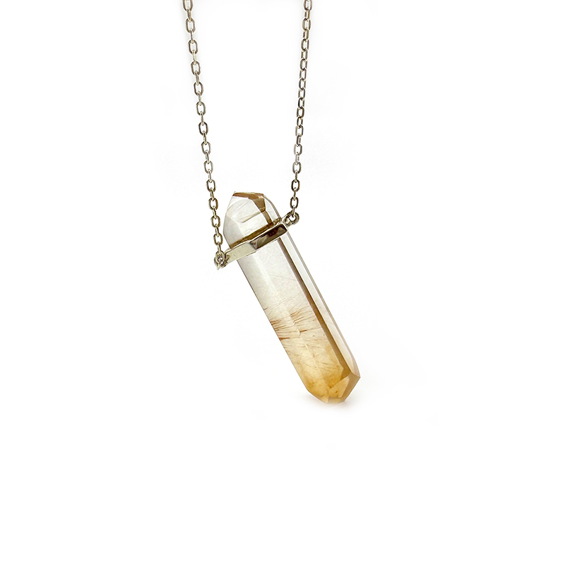Shinecrys-rabbit hair crystal S925 pedant