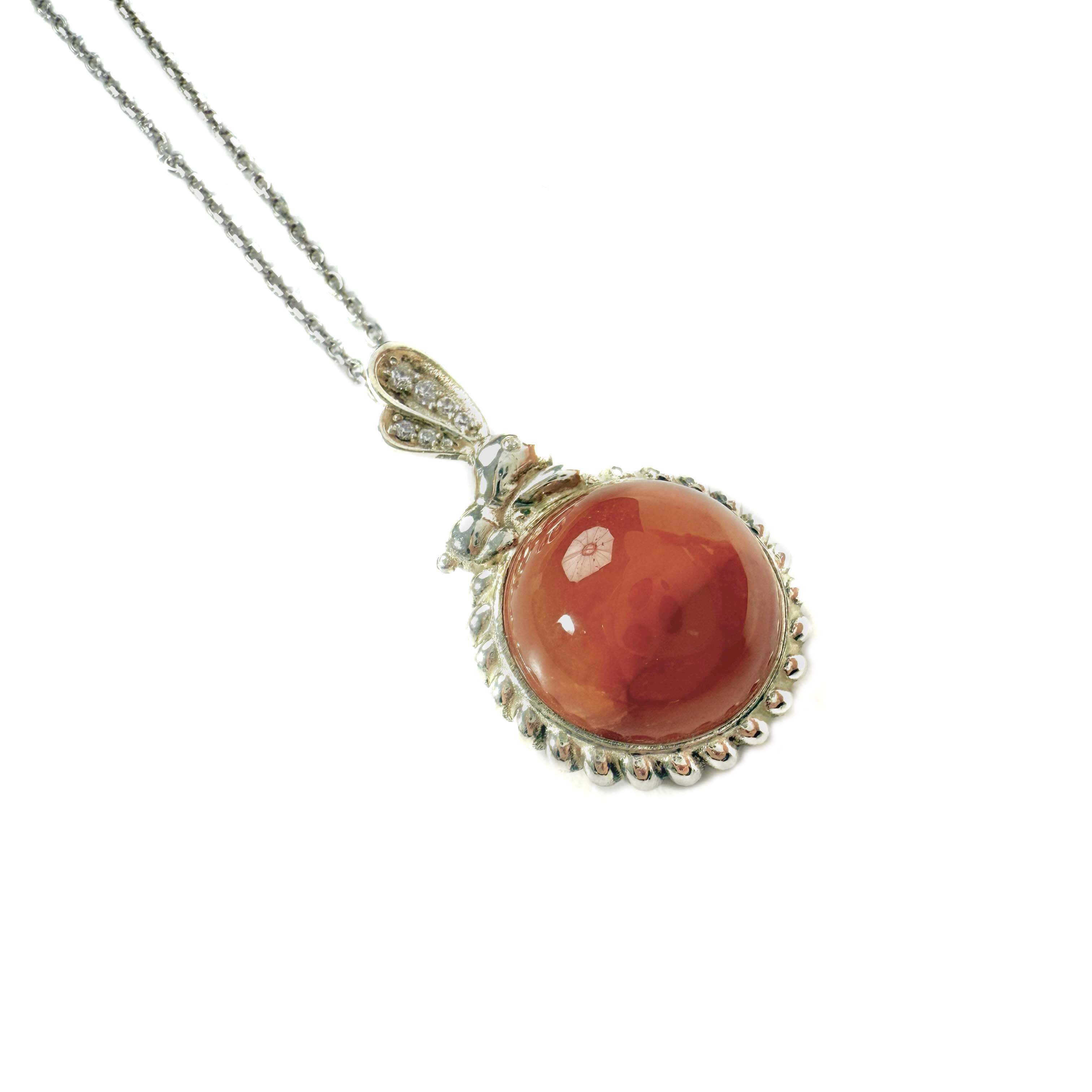 Shinecrys-red crystal S925 pendant