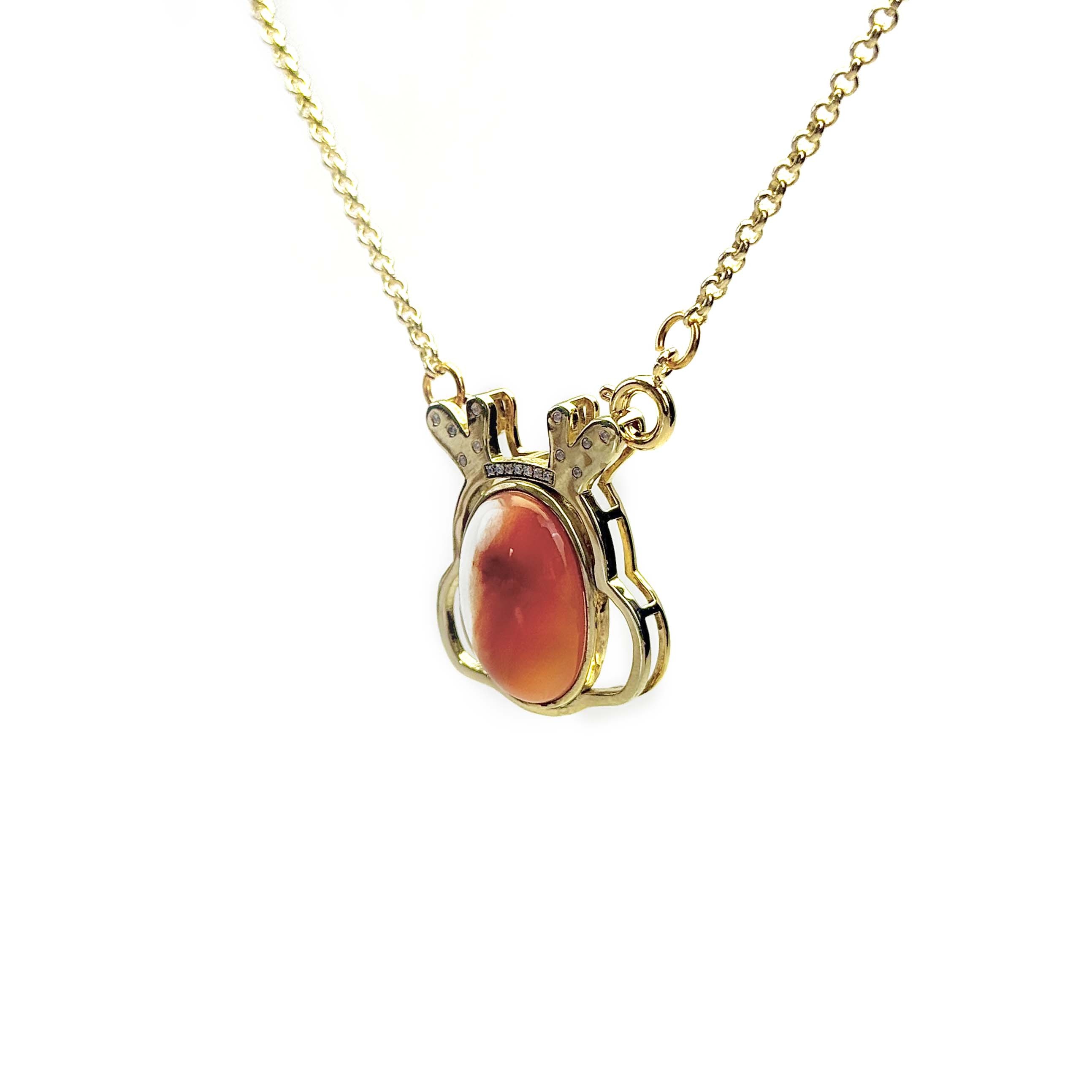 Shinecrys-red crystal S925 pendant