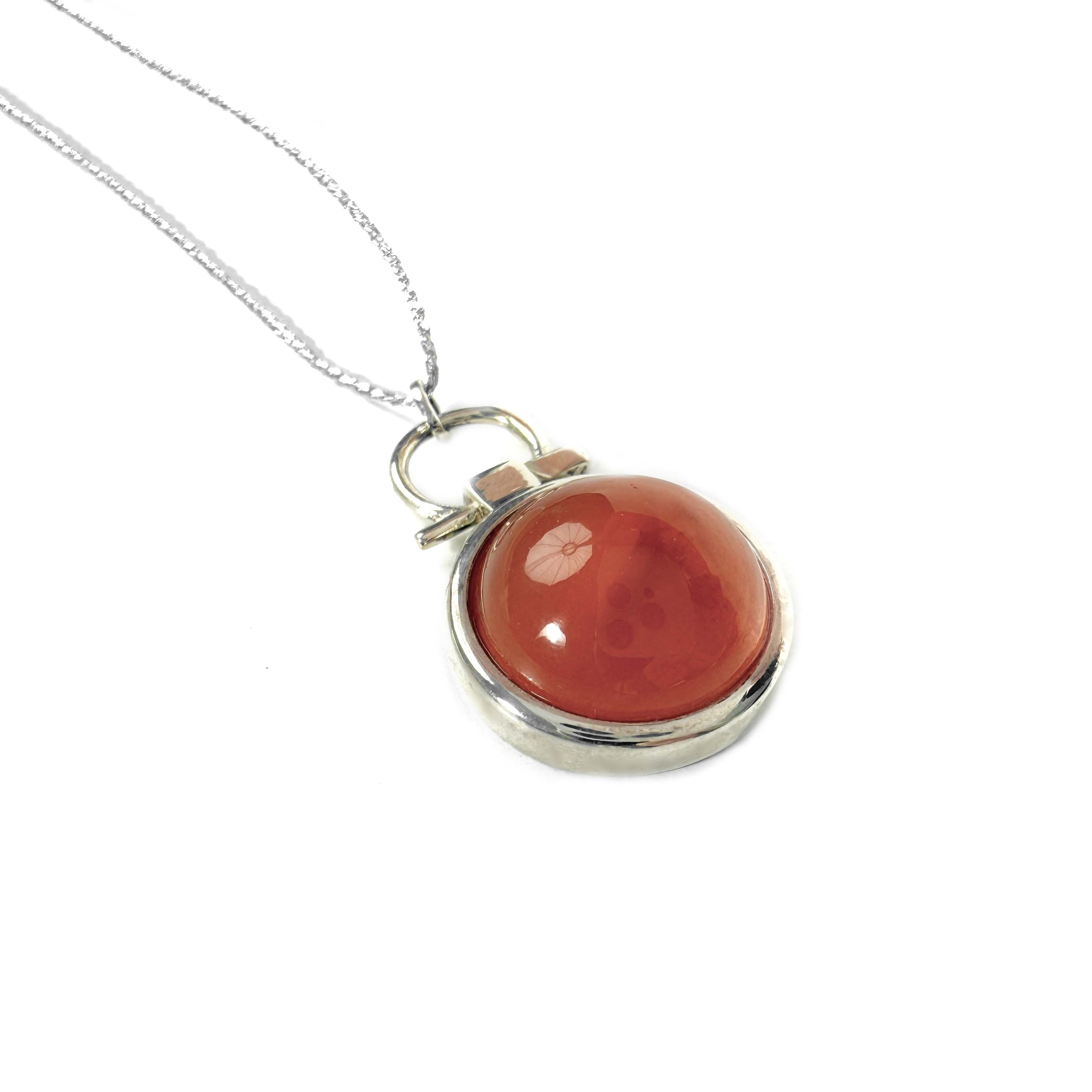 Shinecrys-red crystal S925 pendant