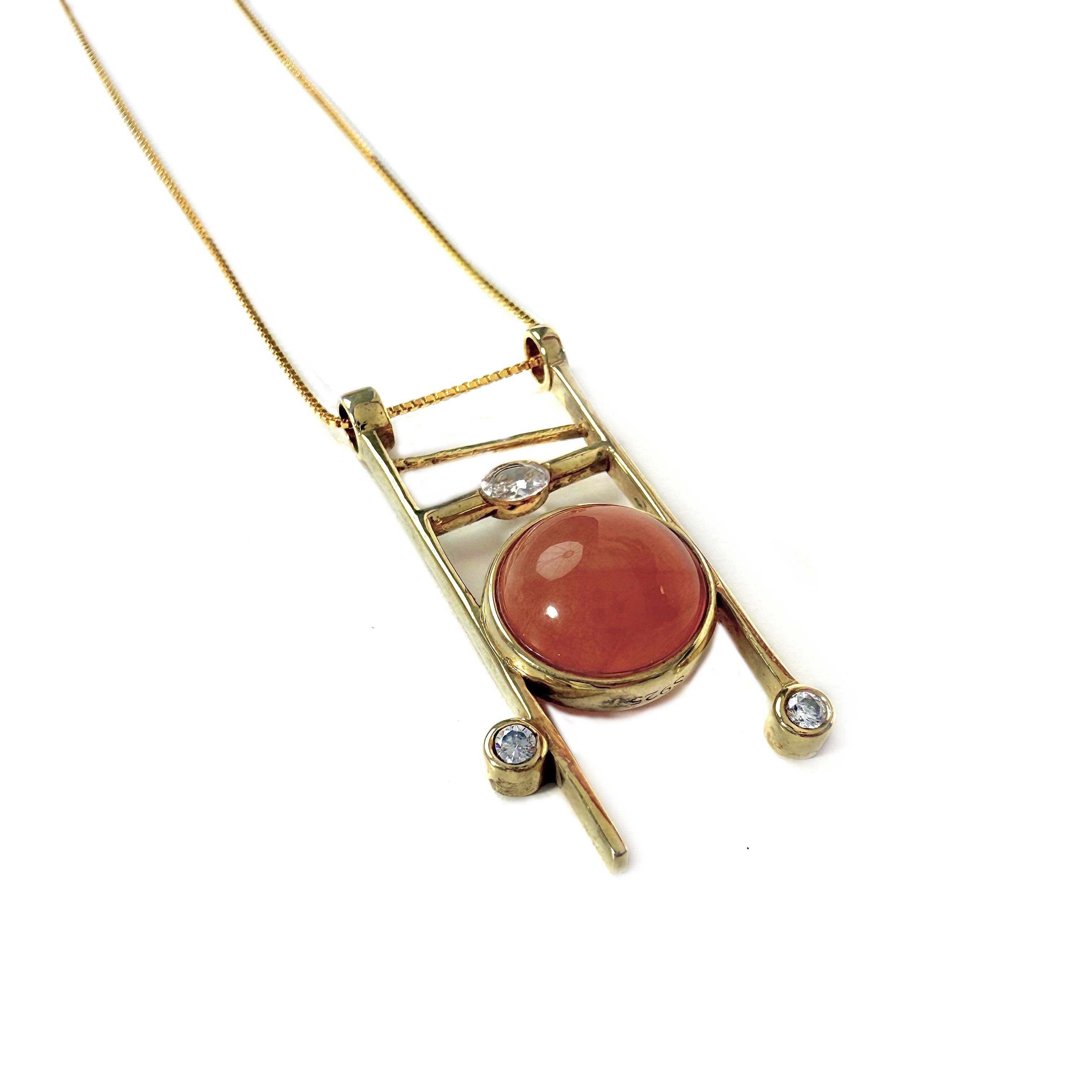 Shinecrys-red crystal S925 pendant
