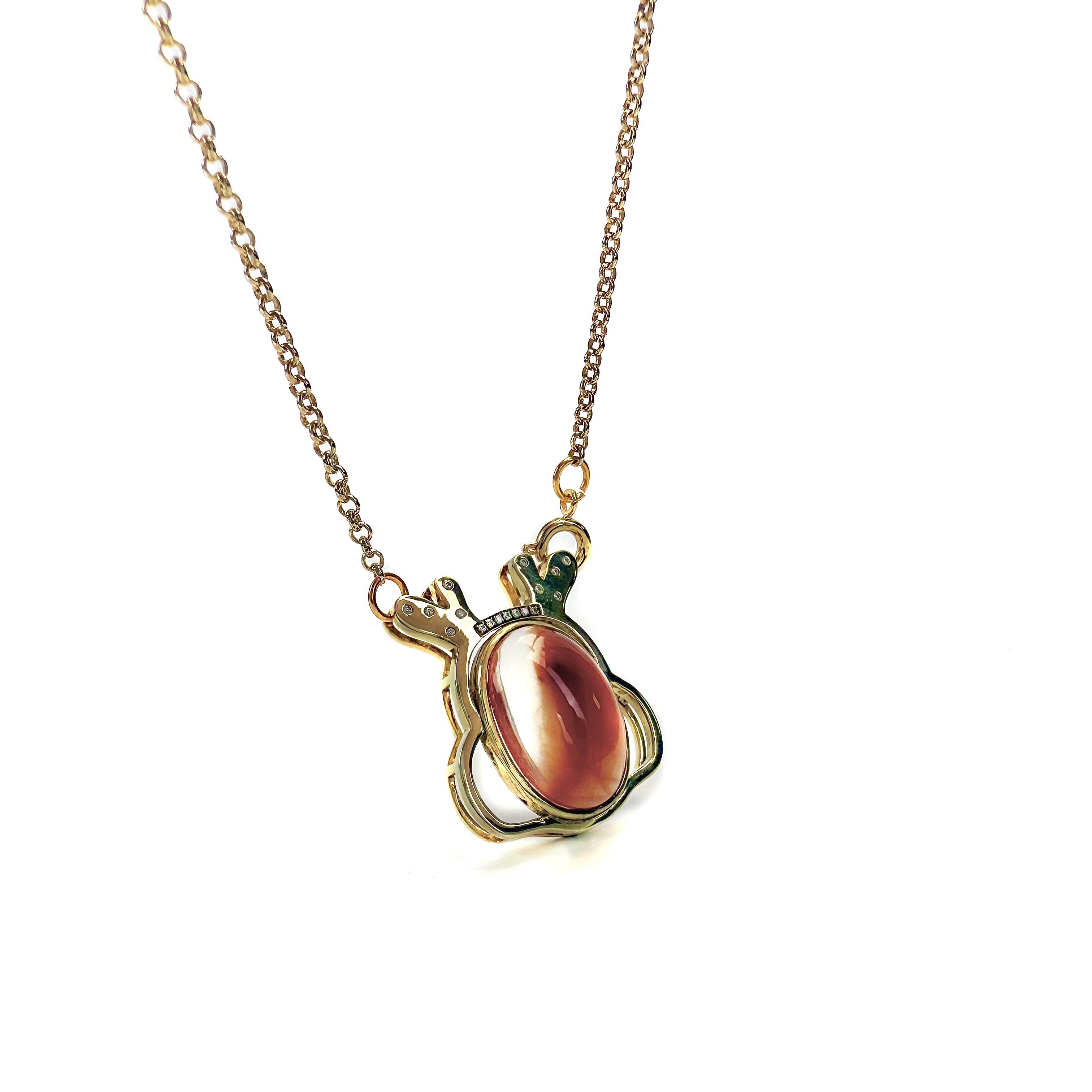 Shinecrys-red crystal S925 pendant