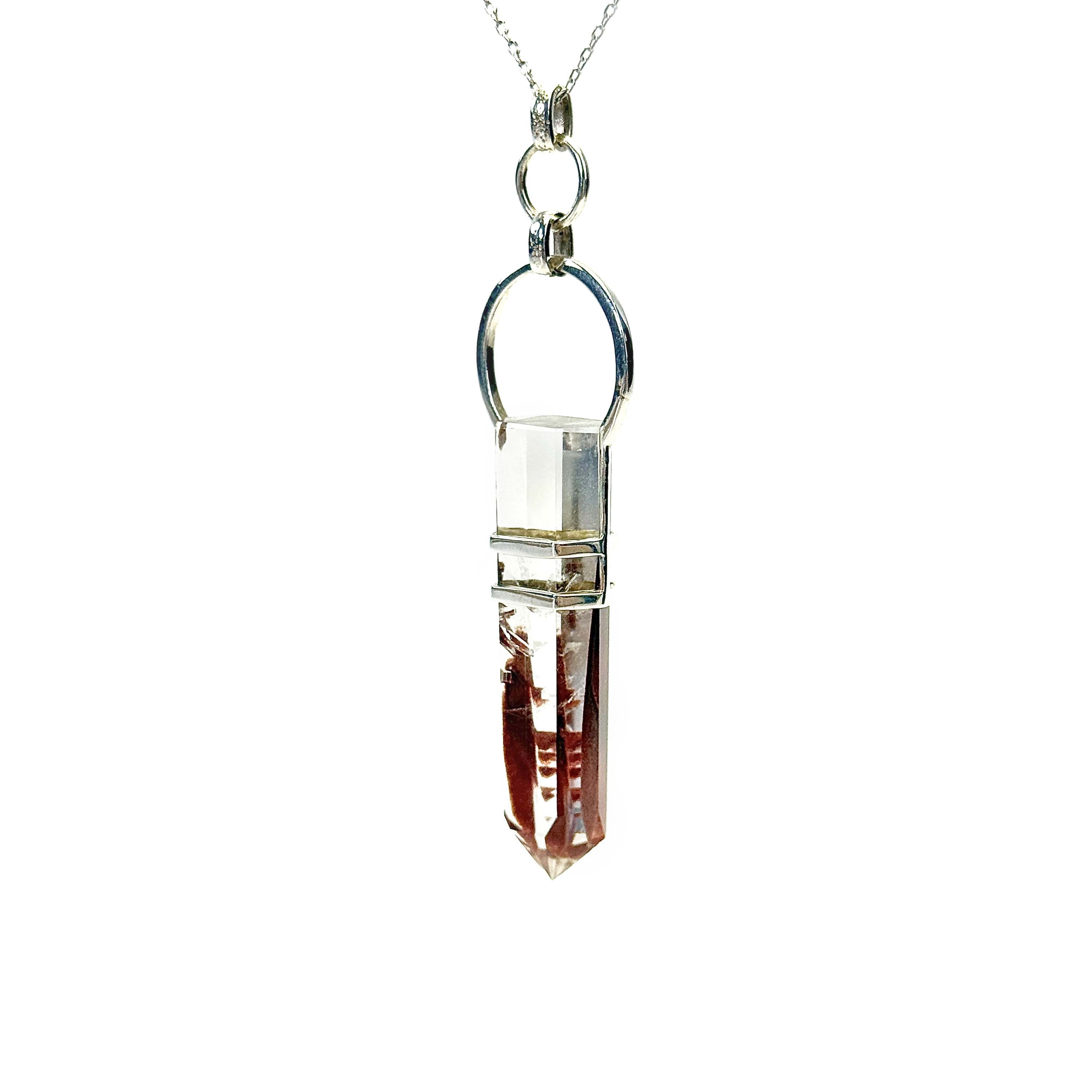 Shinecrys-red crystal S925 pendant
