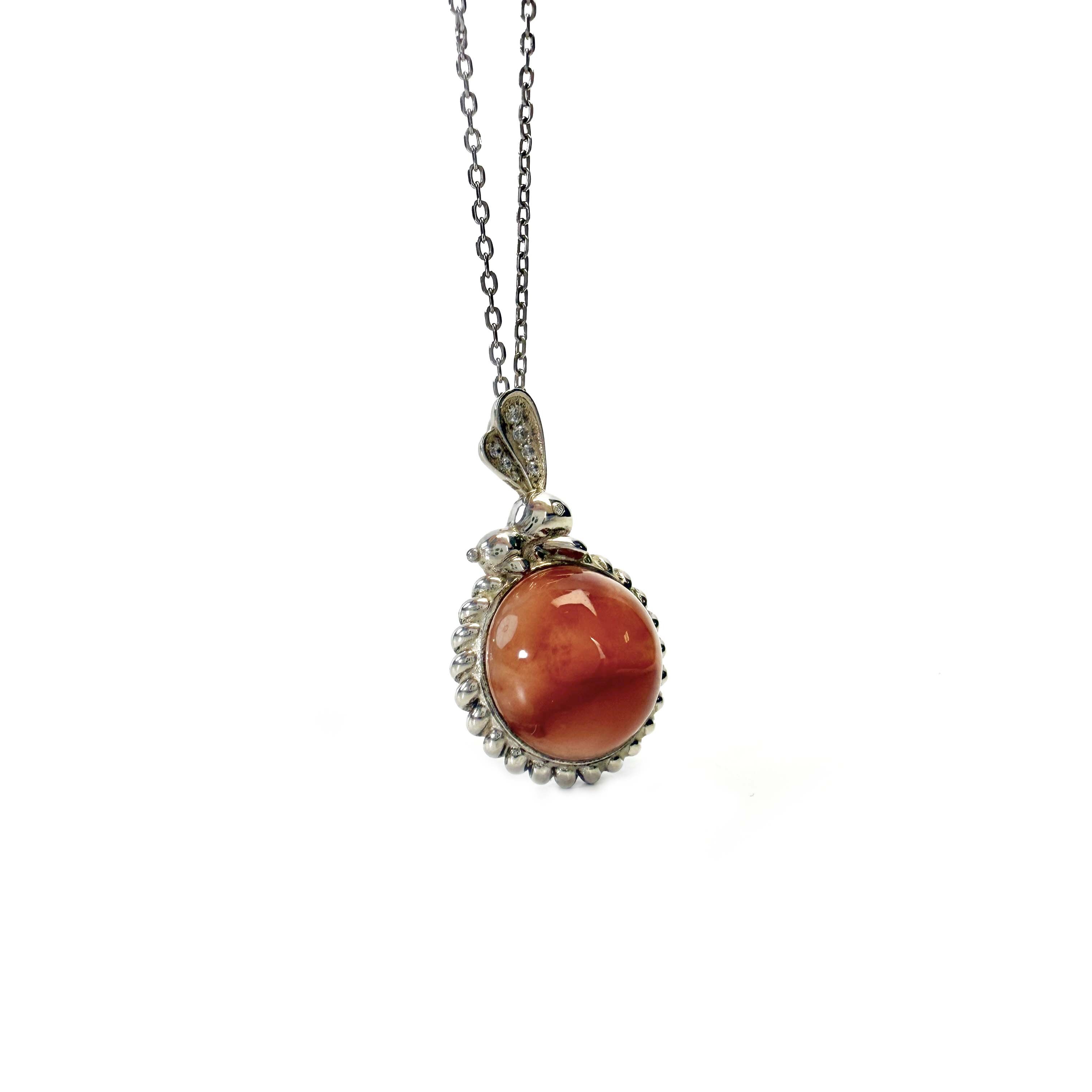 Shinecrys-red crystal S925 pendant