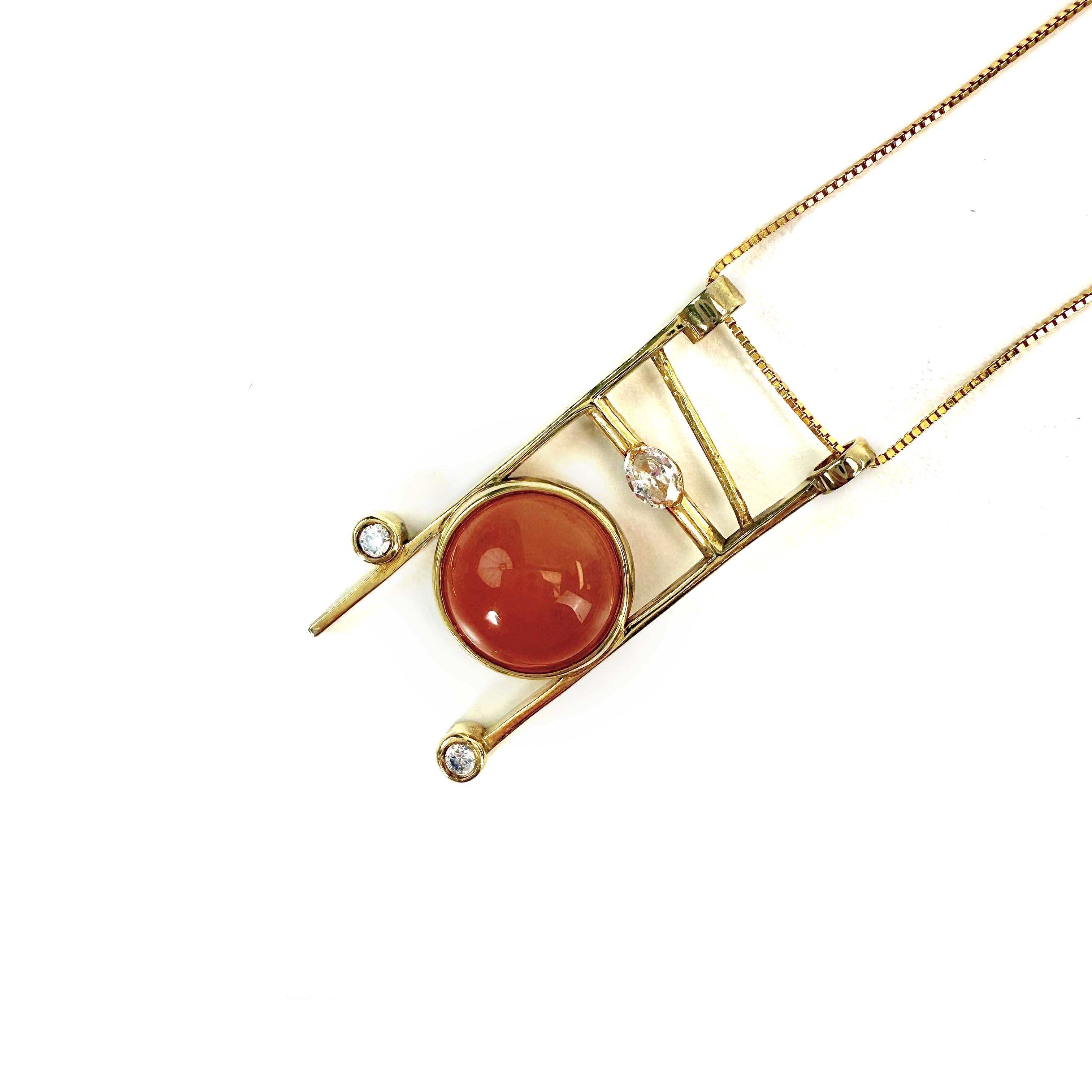 Shinecrys-red crystal S925 pendant