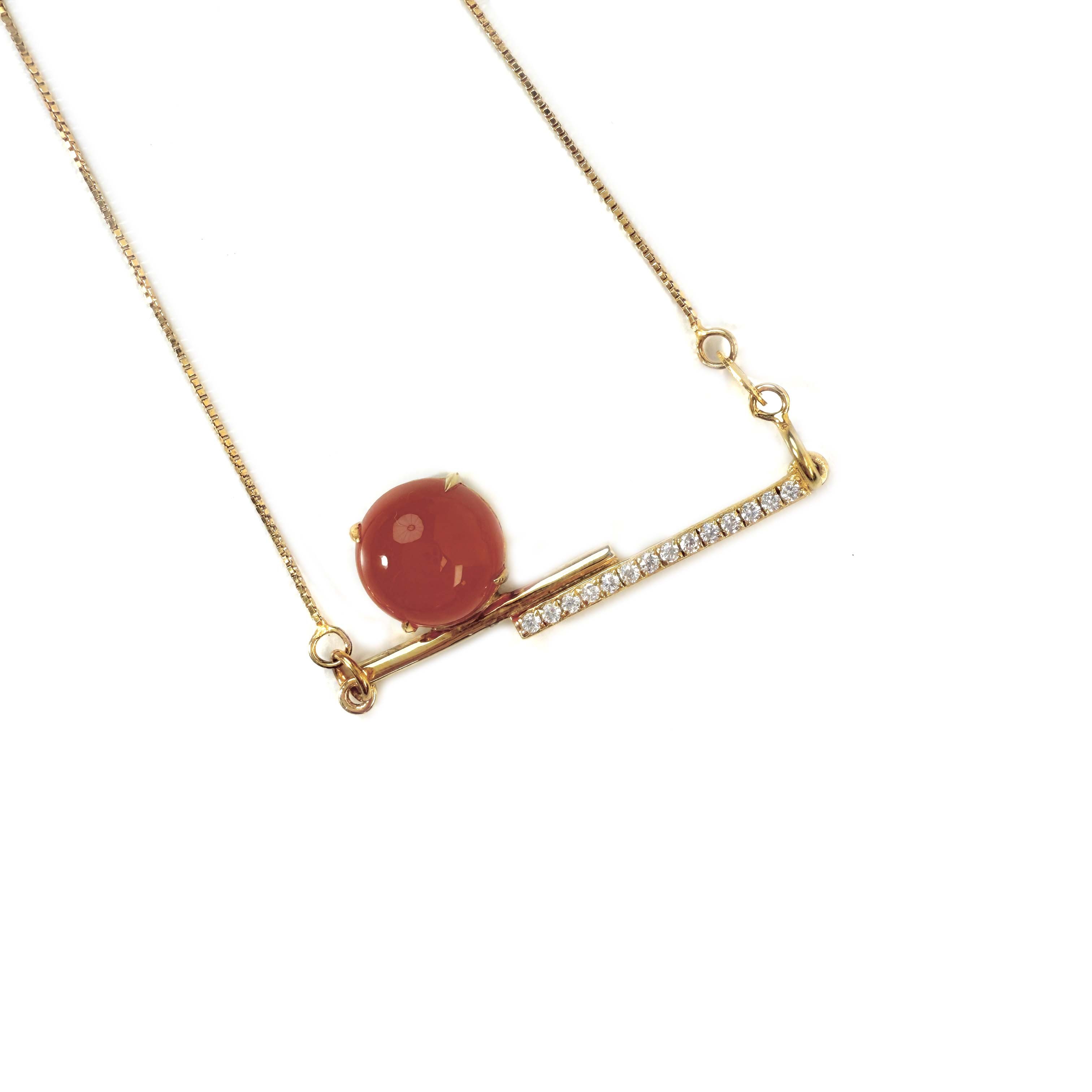 Shinecrys-red crystal S925 pendant