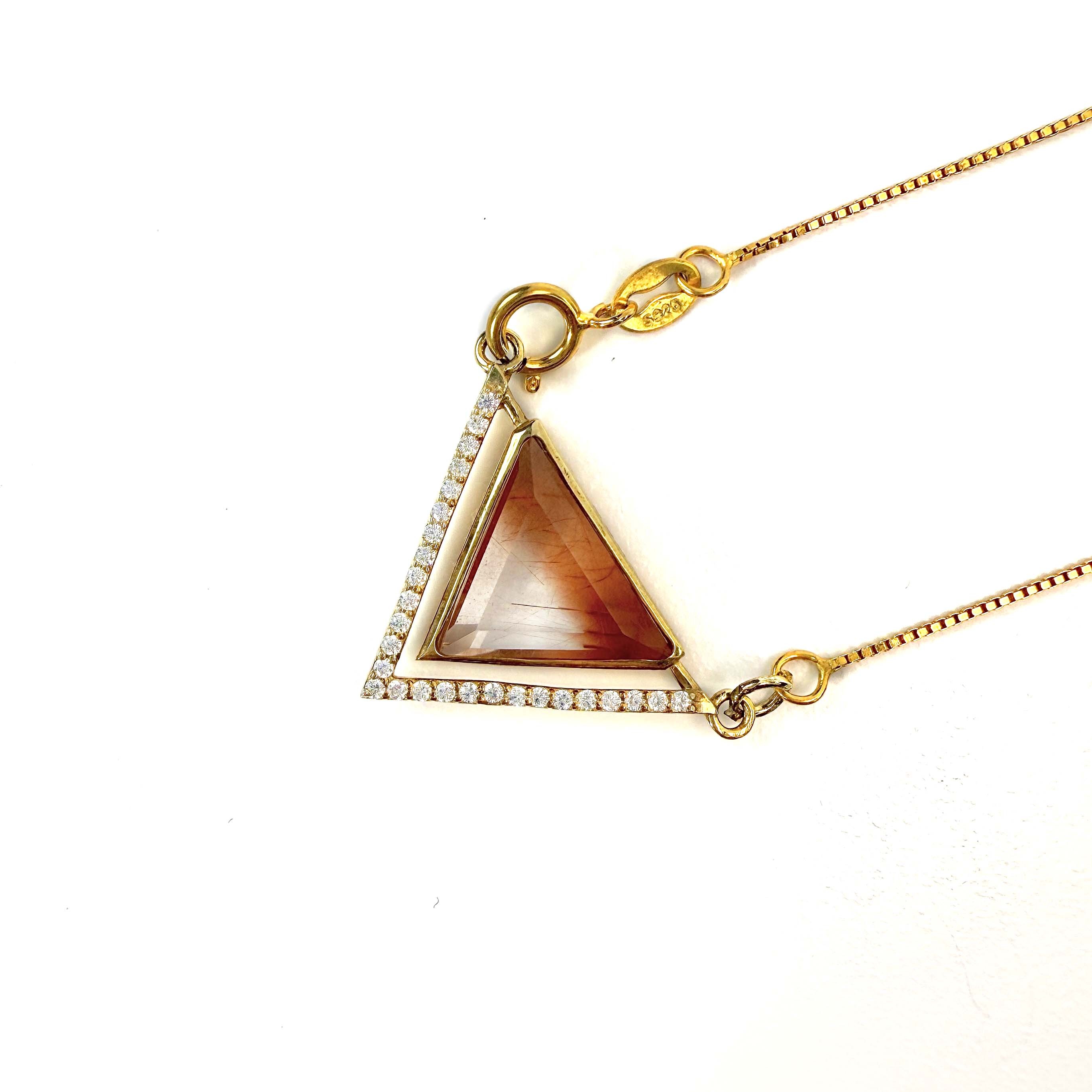 Shinecrys-red crystal S925 pendant