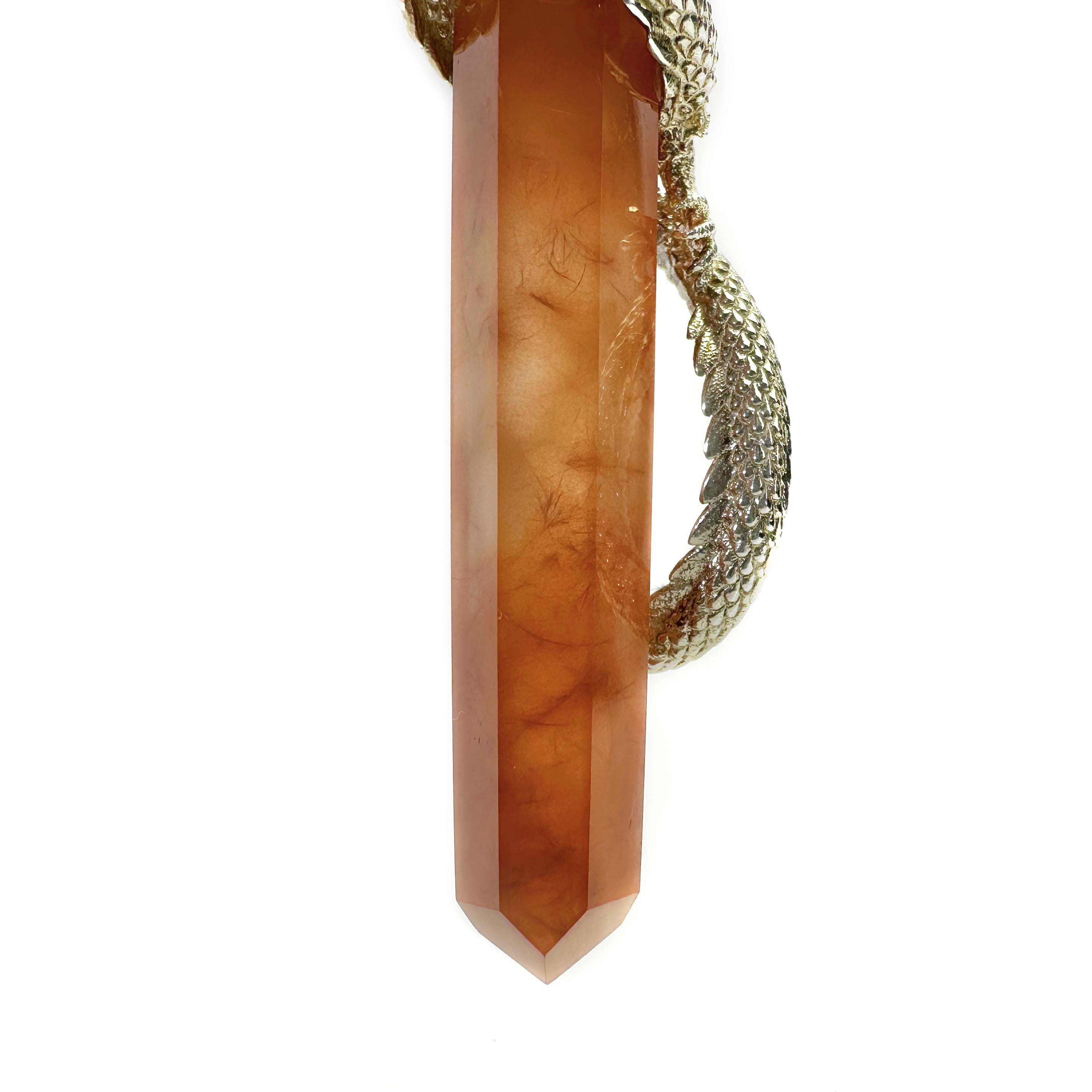Shinecrys-red crystal silver dragon S925 pendant