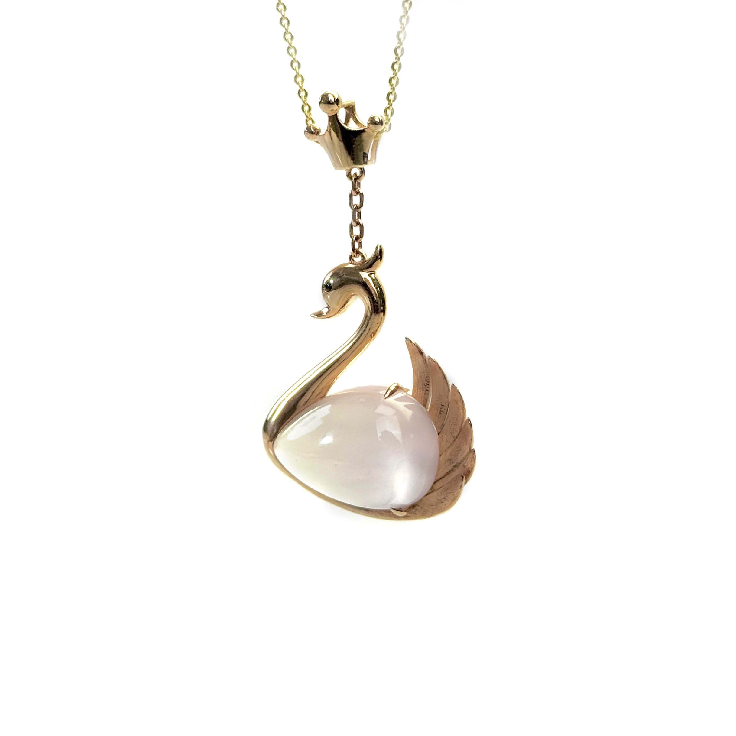 Shinecrys-rose quartz S925 pendant