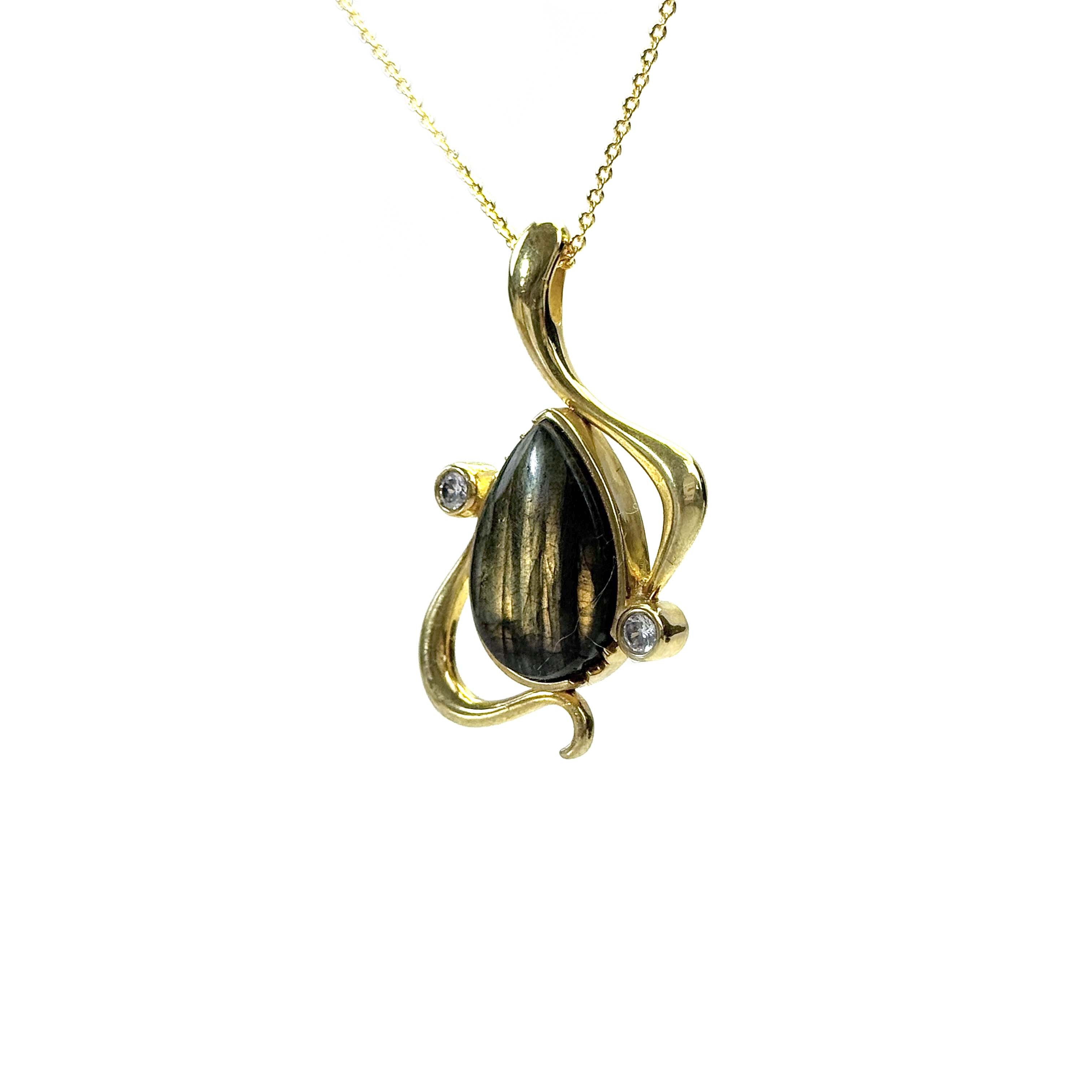 Shinecrys - labradorite S925 pendant