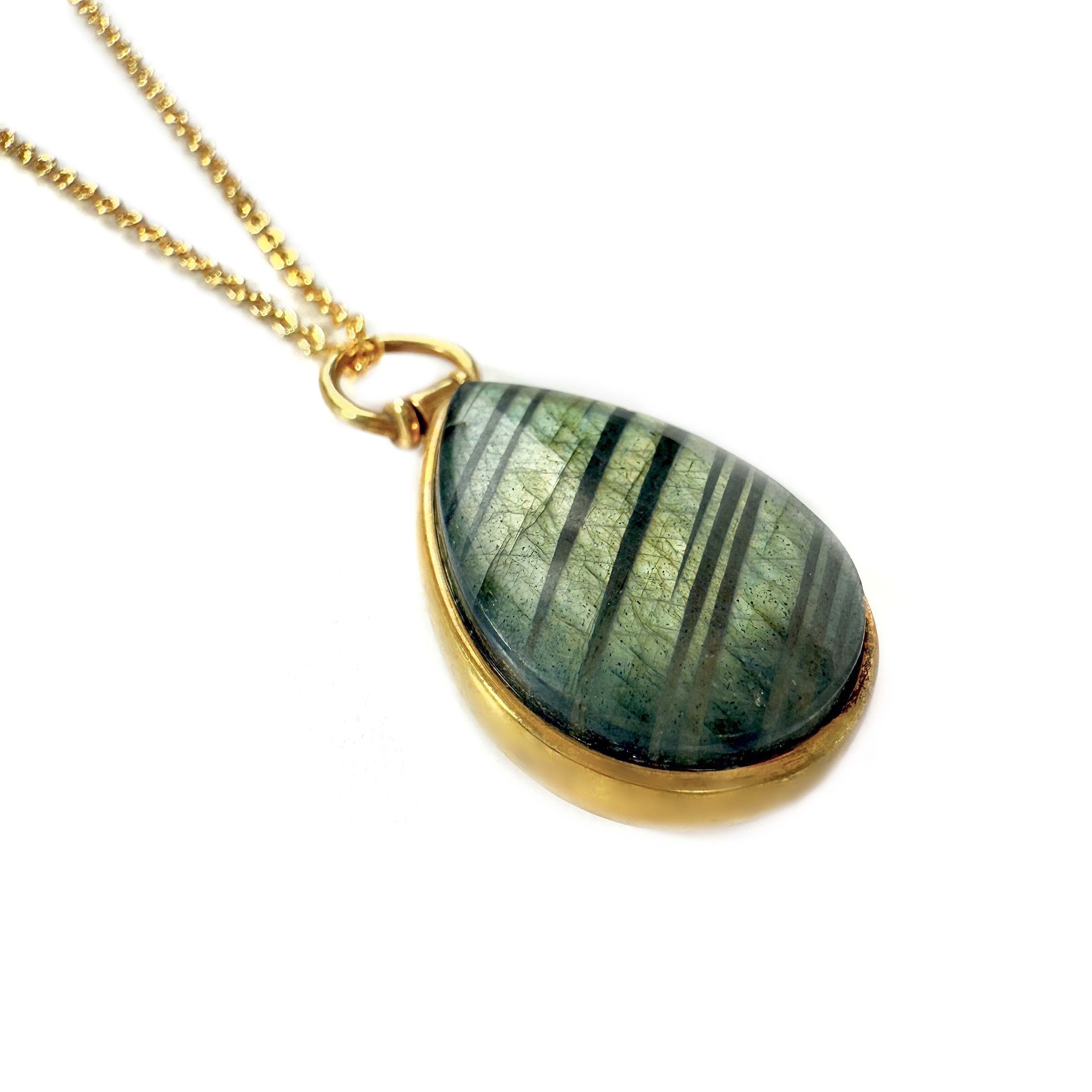 Shinecrys - labradorite S925 pendant