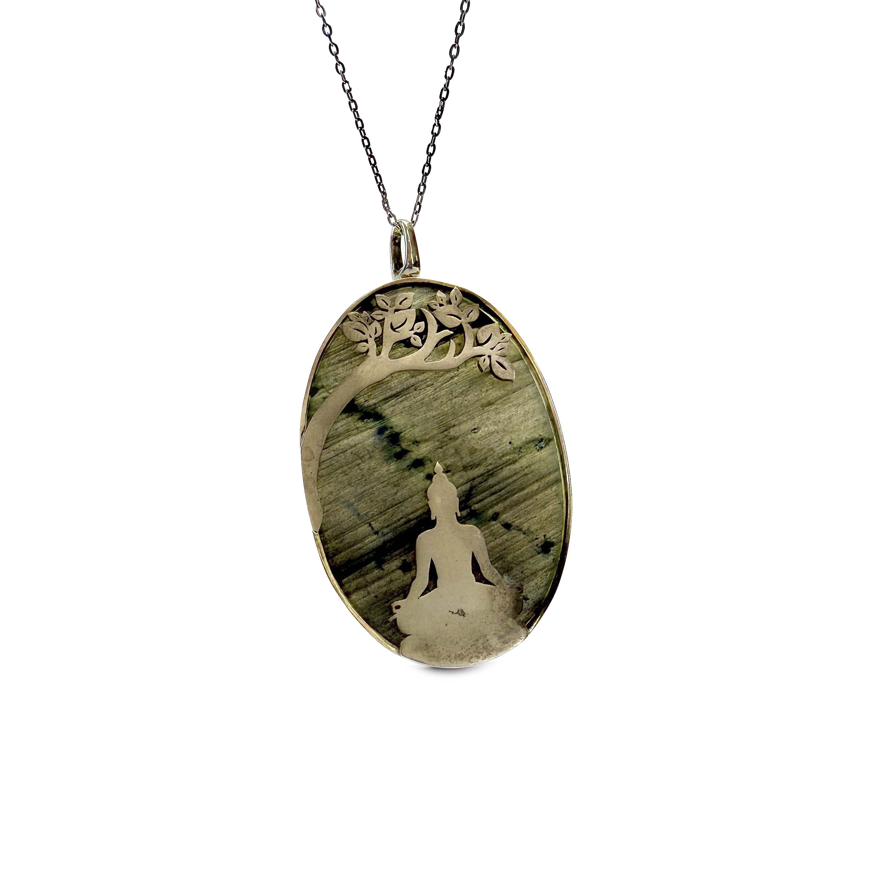 Shinecrys - labradorite S925 pendant