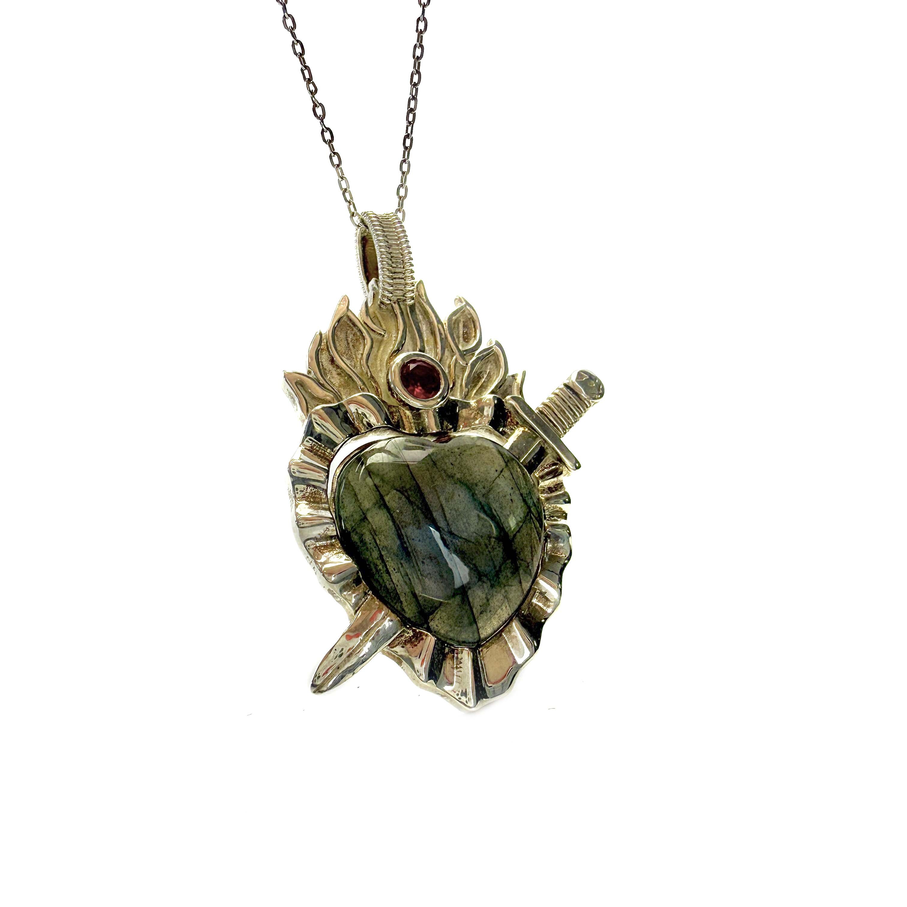 Shinecrys - labradorite S925 pendant