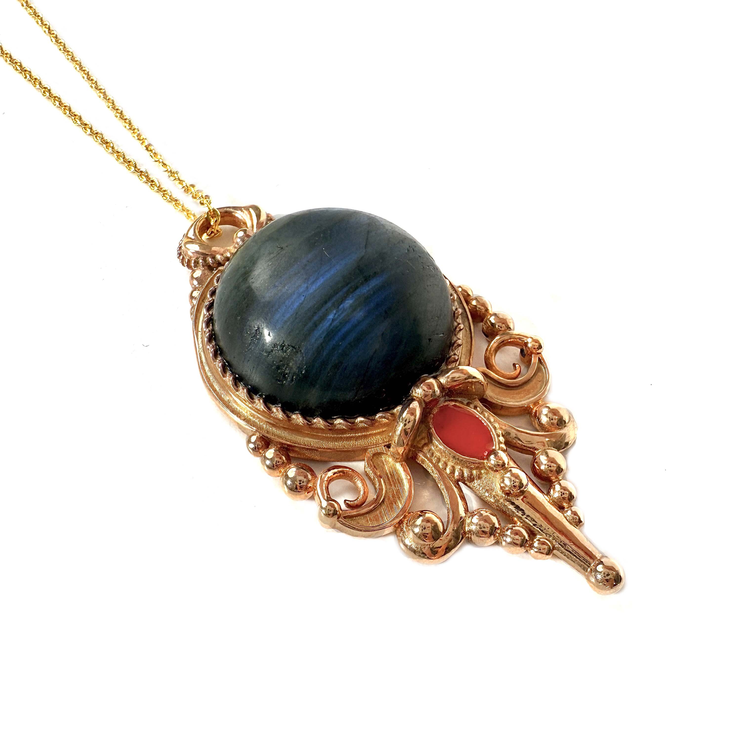Shinecrys - labradorite S925 pendant