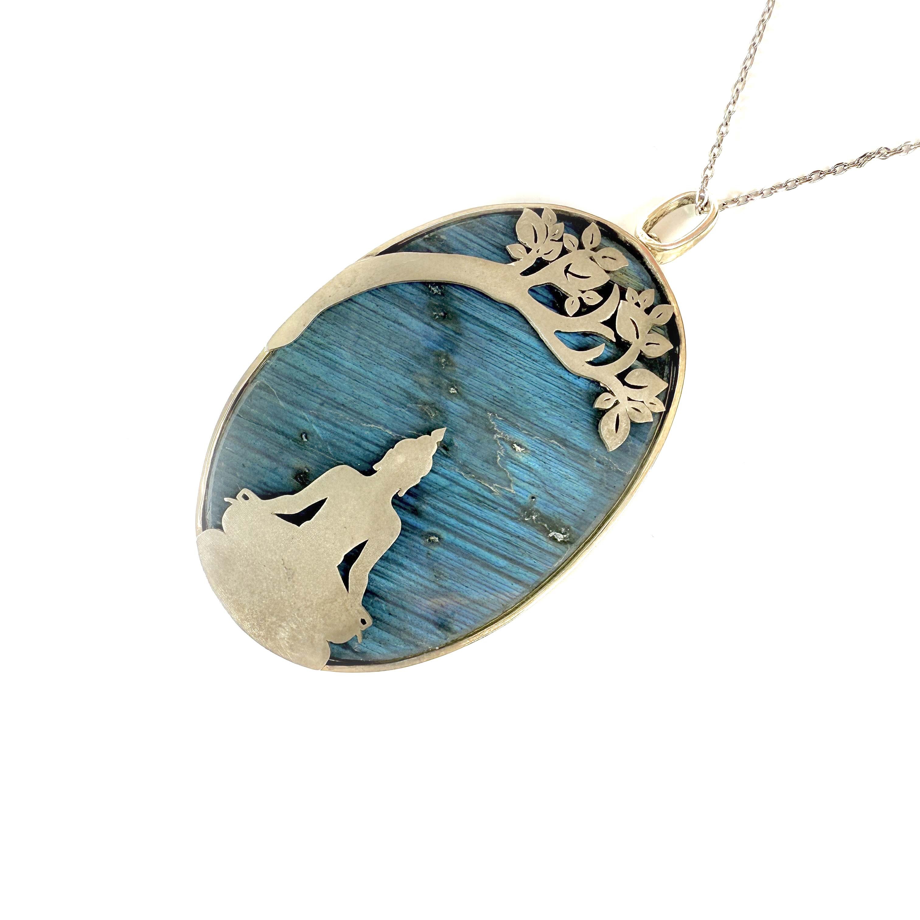 Shinecrys - labradorite S925 pendant