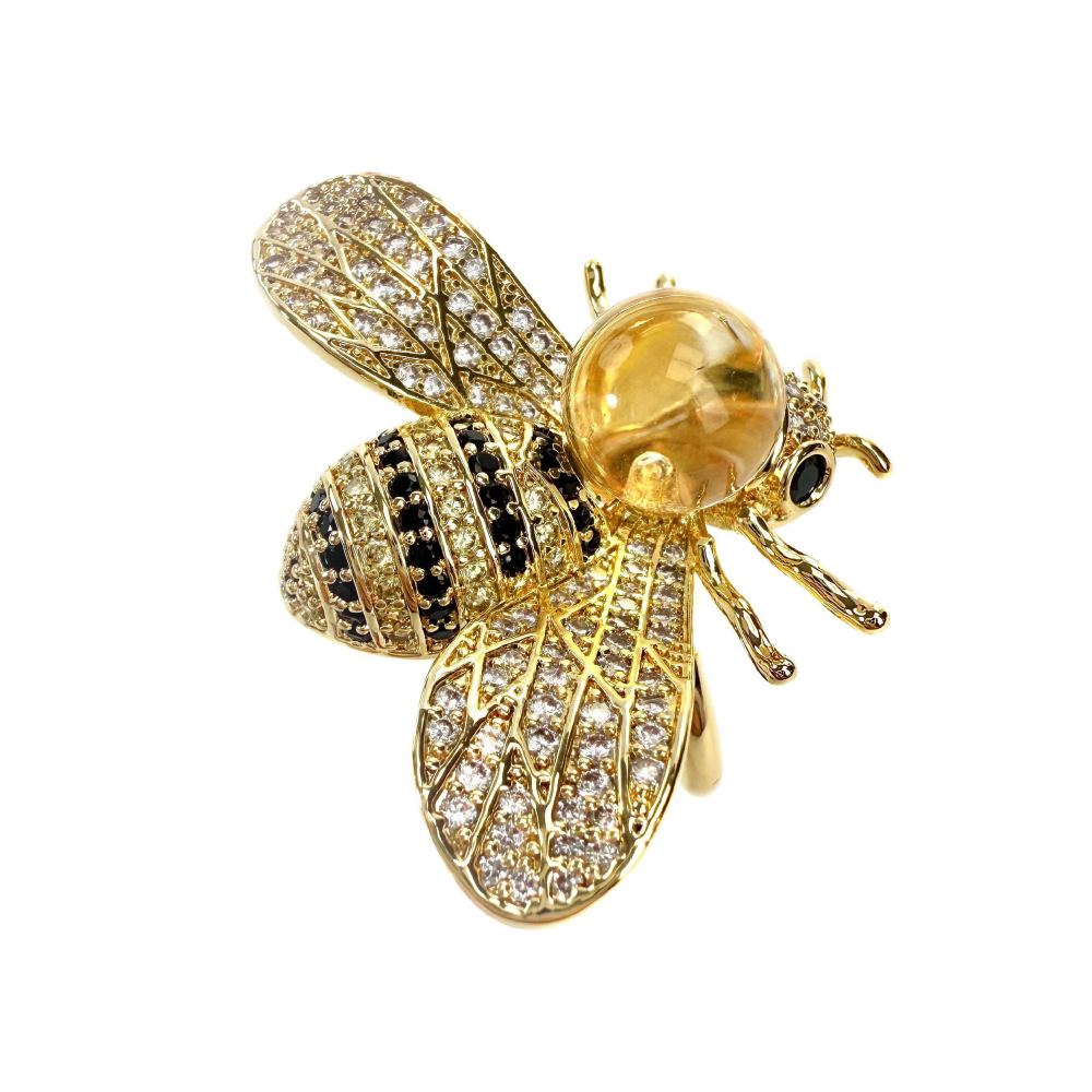 Shinecrys-citrine ring