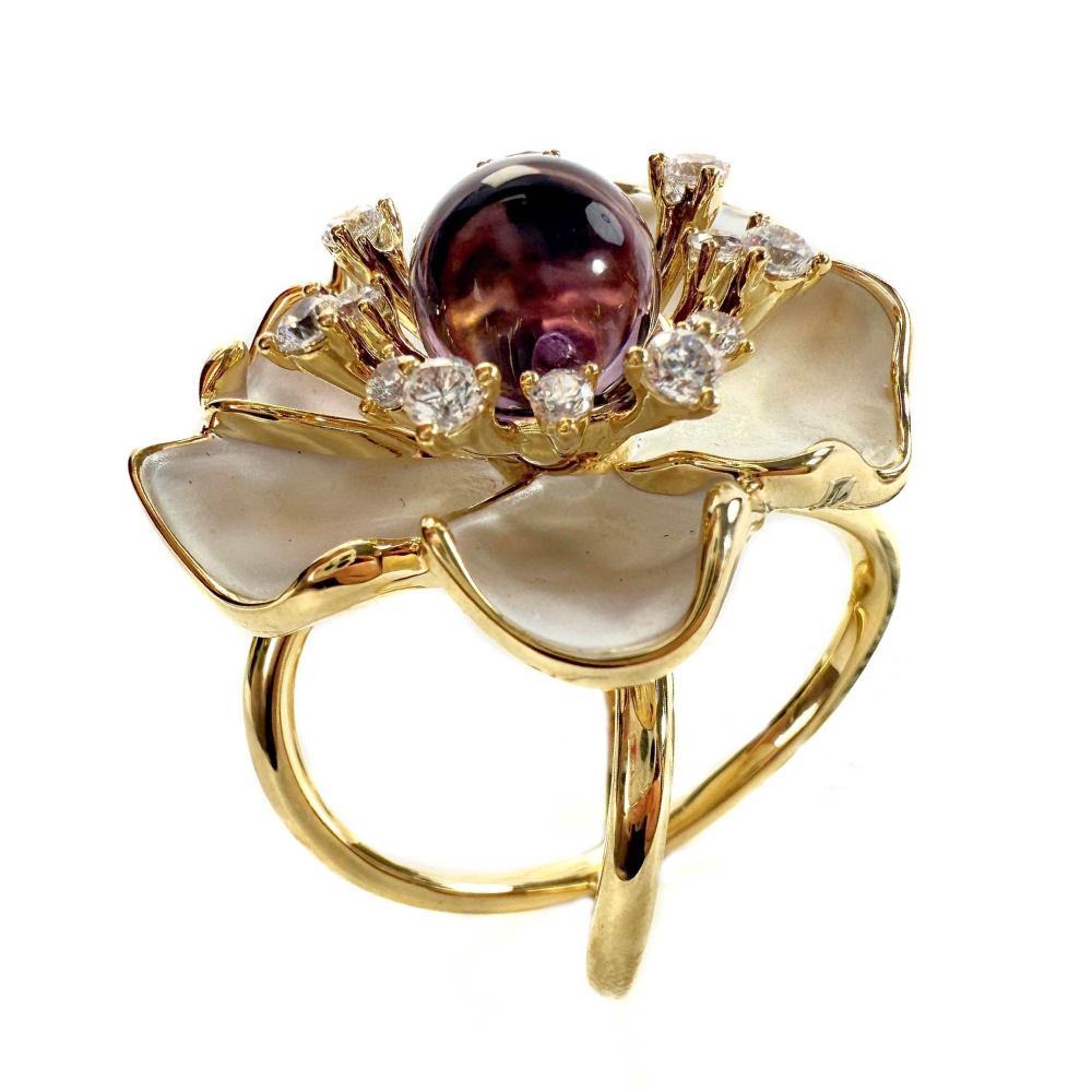 Shinecrys-amethyst ring