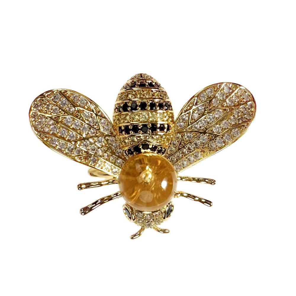 Shinecrys-citrine ring