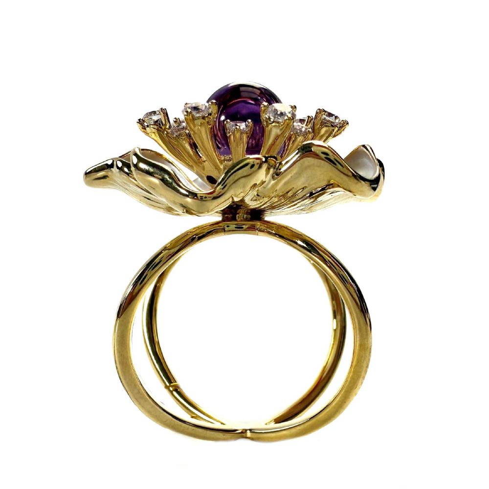 Shinecrys-amethyst ring
