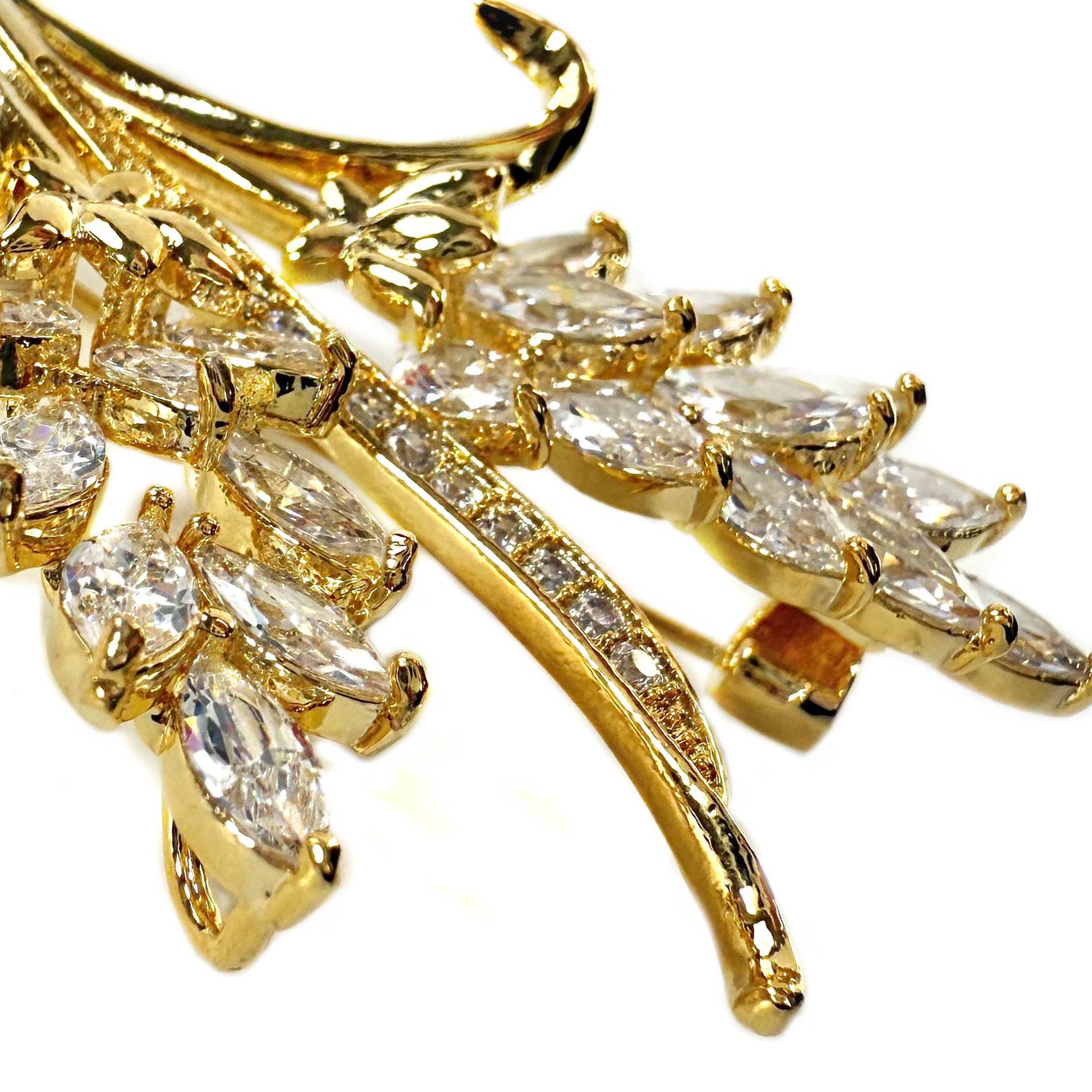 Shinecrys- citrine brooch