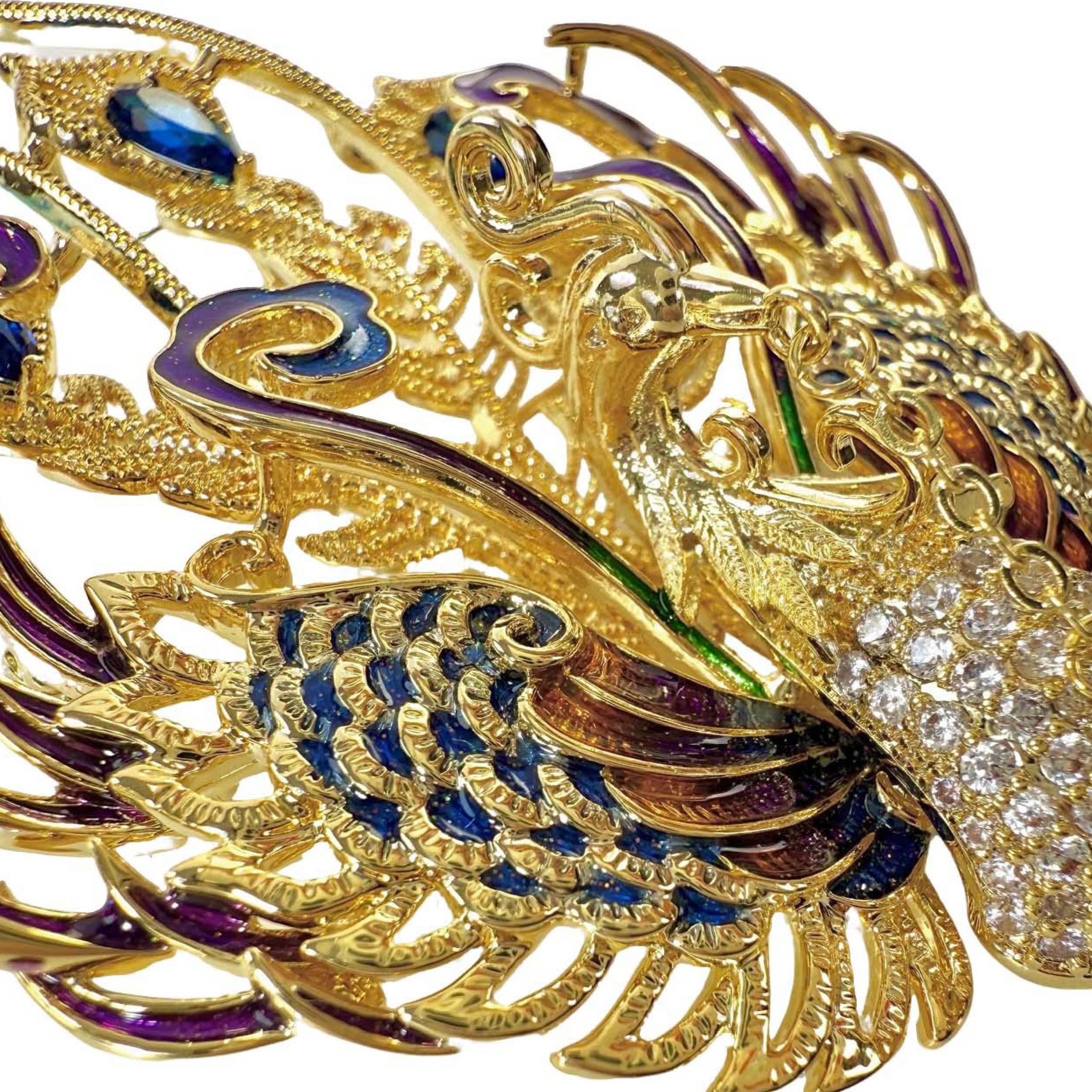 Shinecrys- amethyst brooch