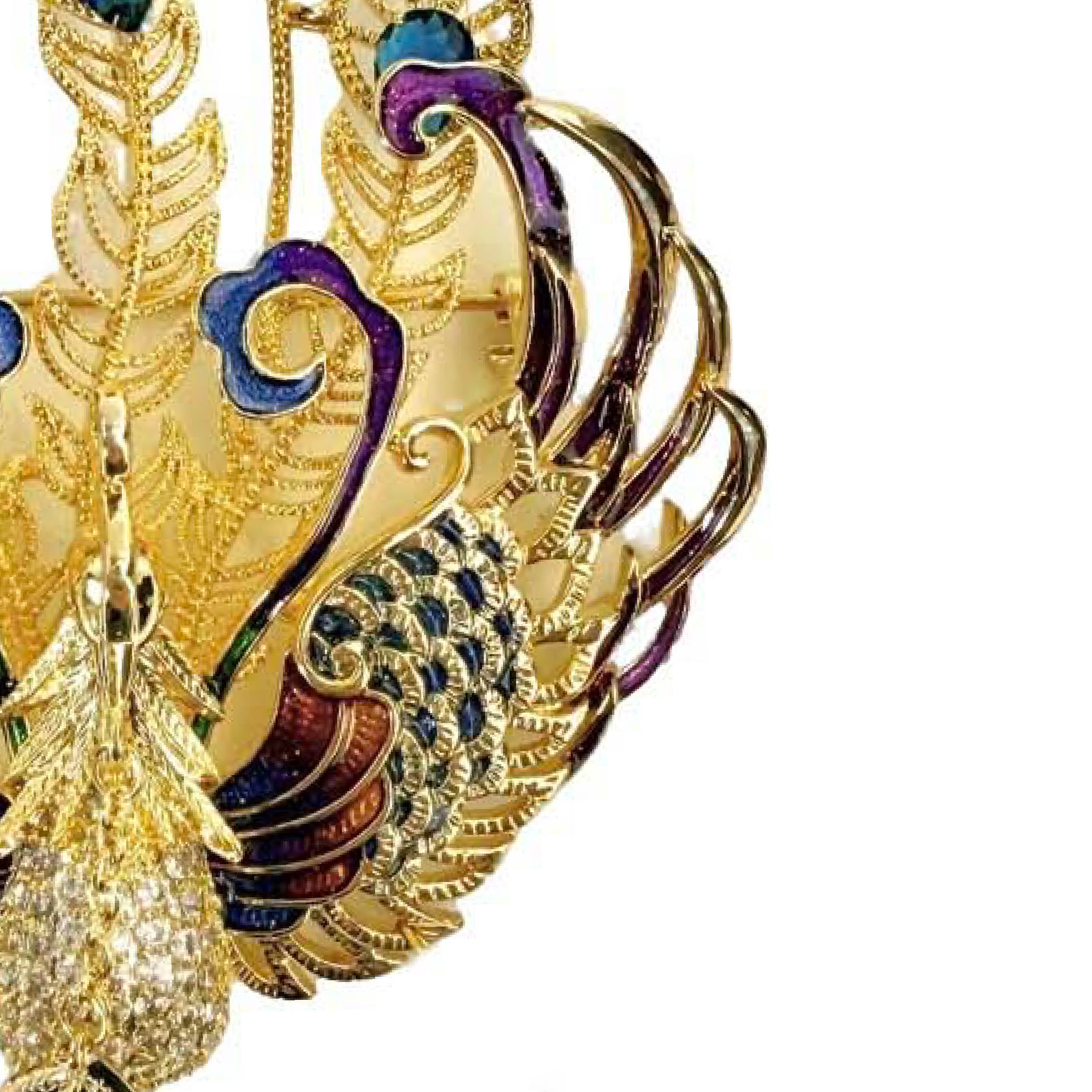 Shinecrys- amethyst brooch