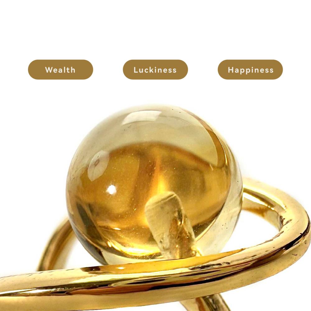 Shinecrys-citrine ring