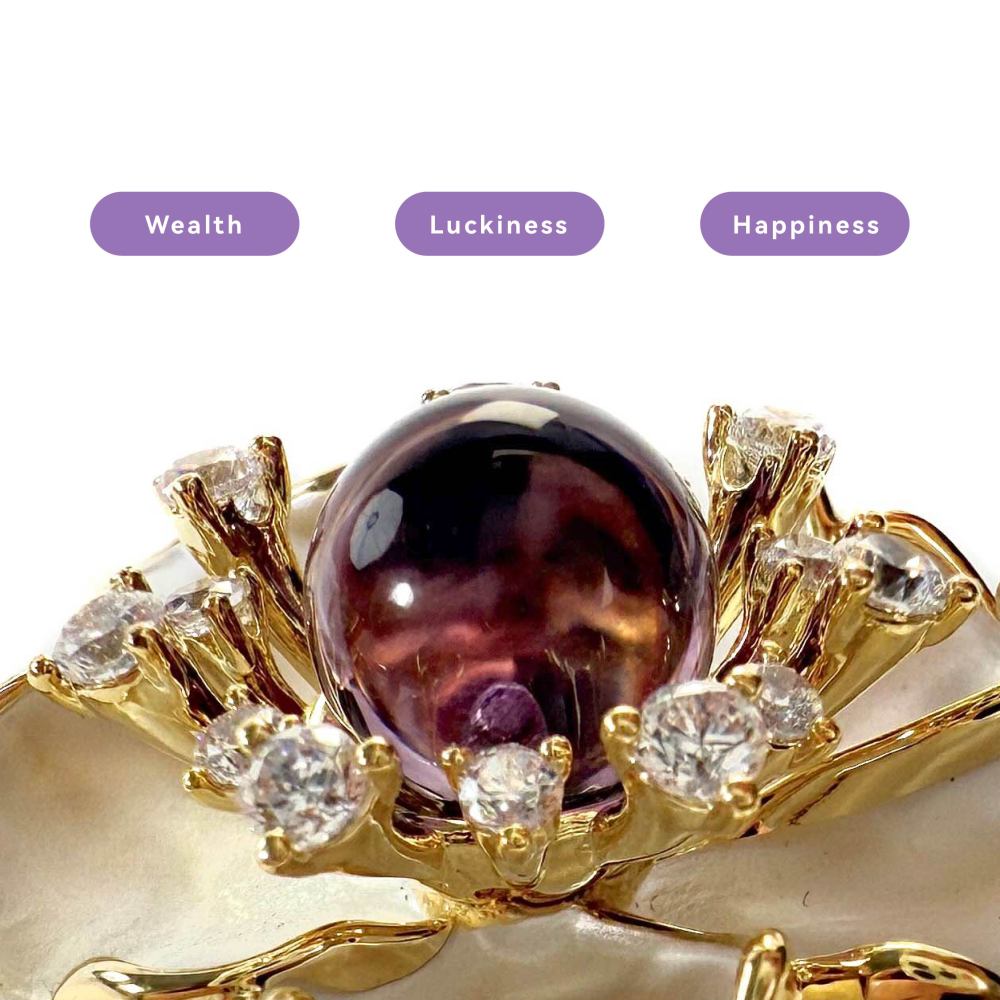 Shinecrys-amethyst ring