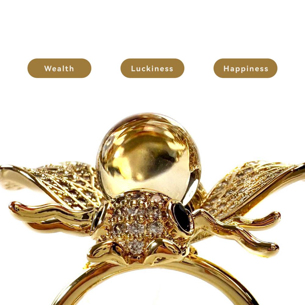 Shinecrys-citrine ring