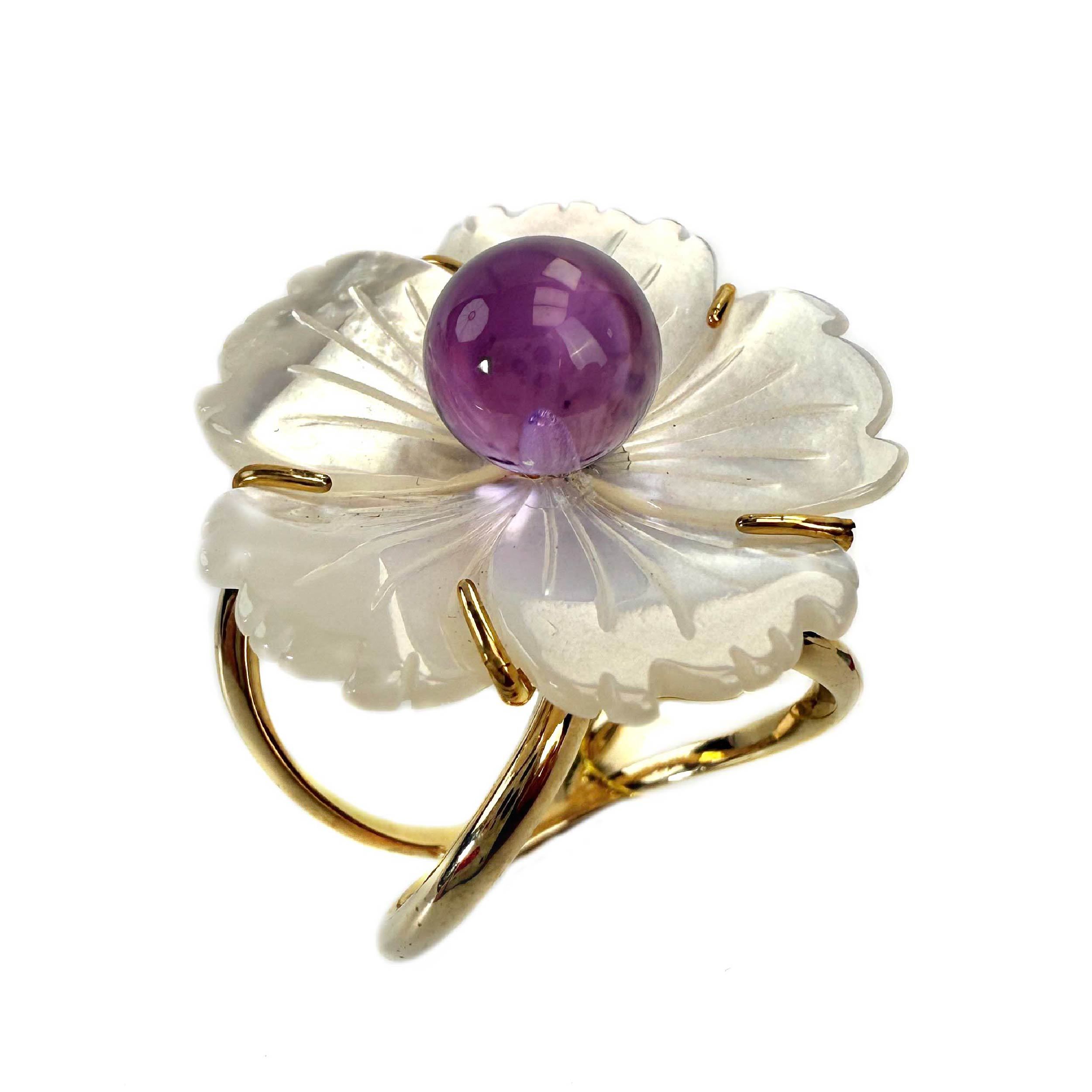 Shinecrys-amethyst ring