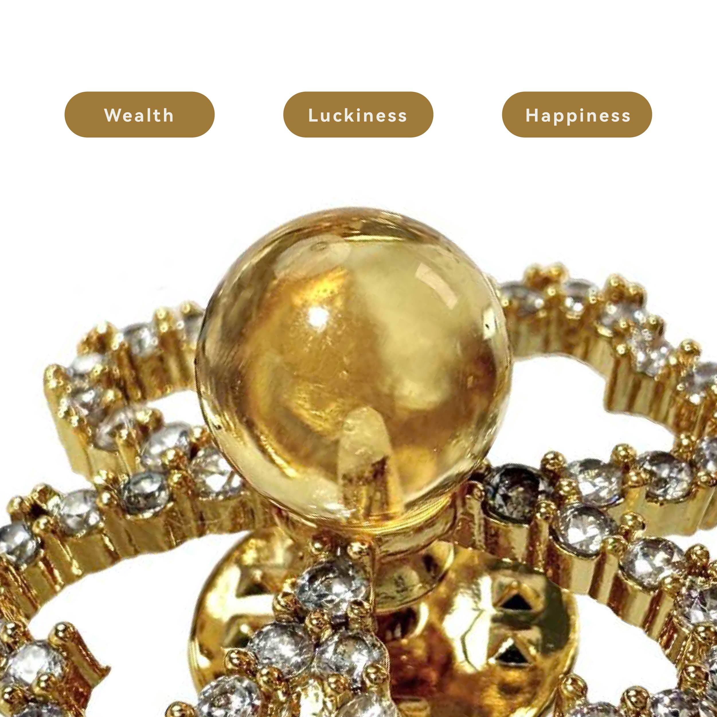Shinecrys- citrine brooch