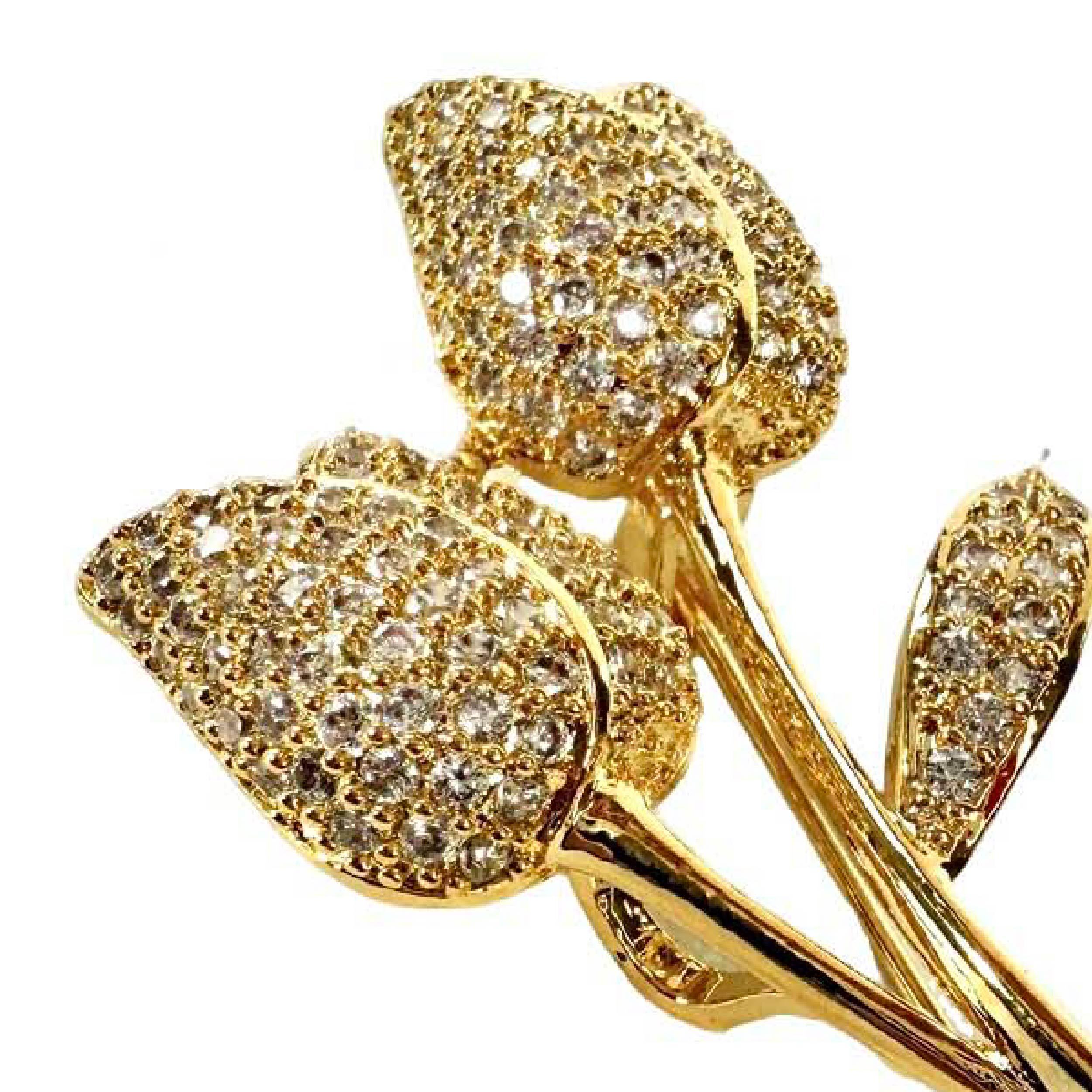 Shinecrys- citrine brooch