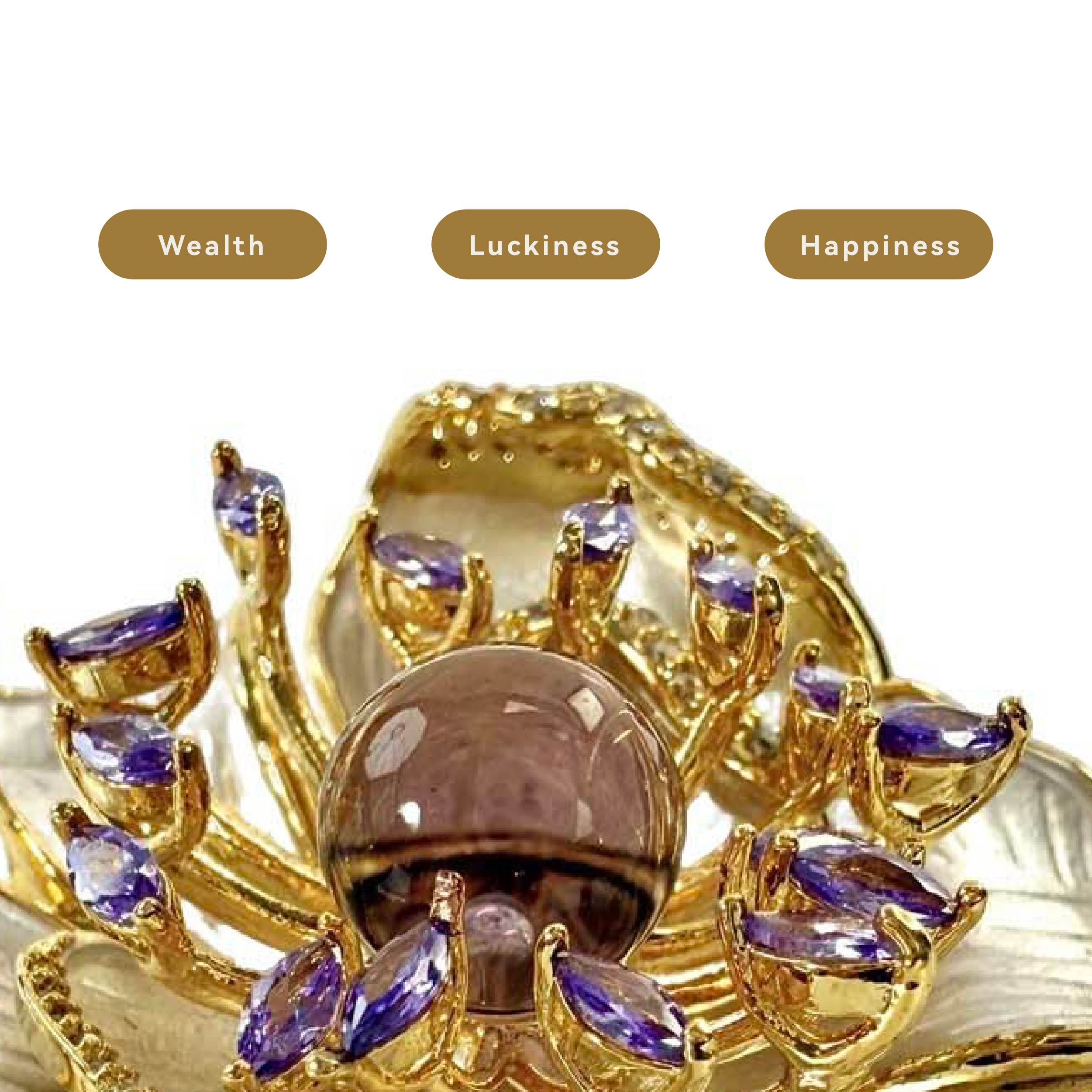 Shinecrys- citrine brooch