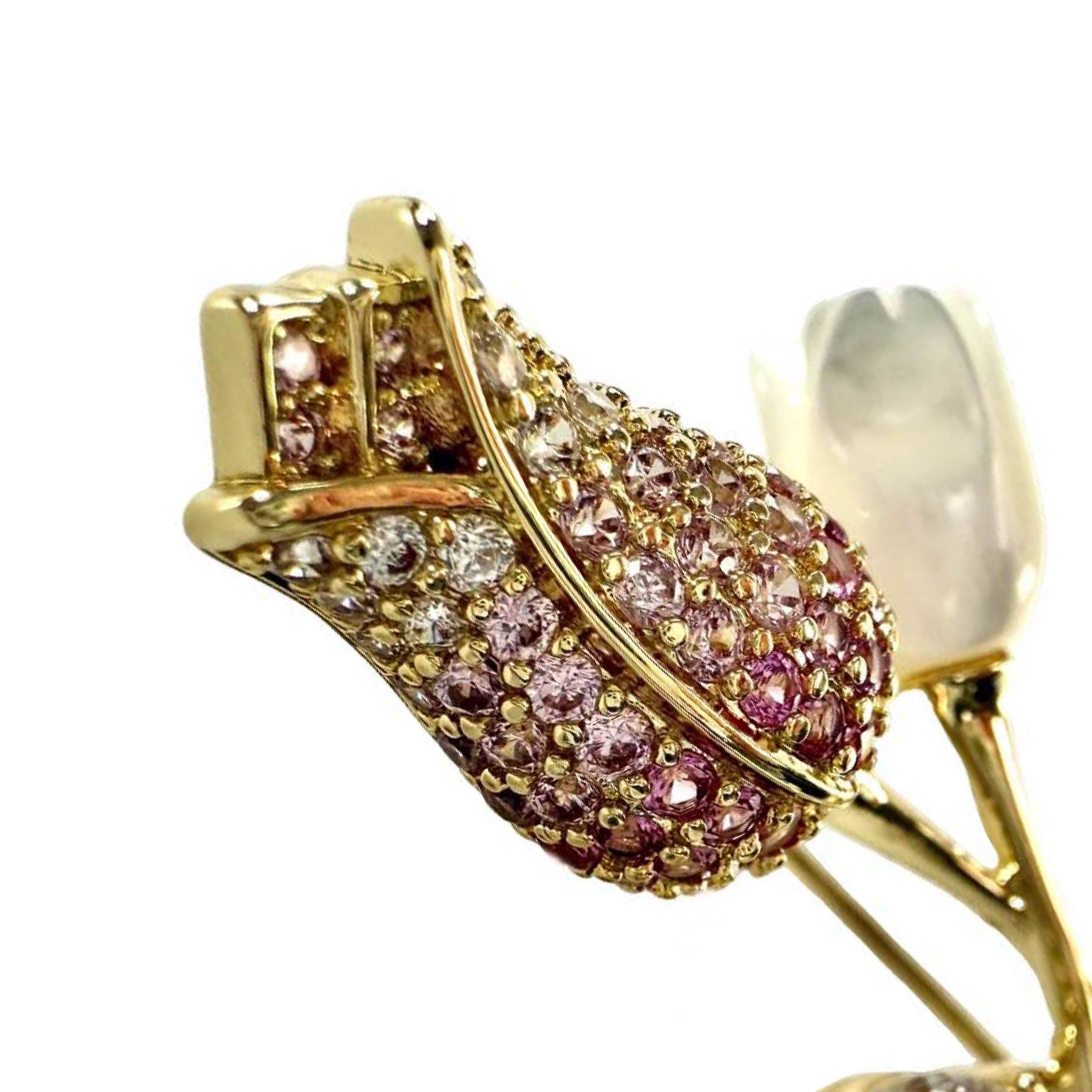 Shinecrys- citrine brooch