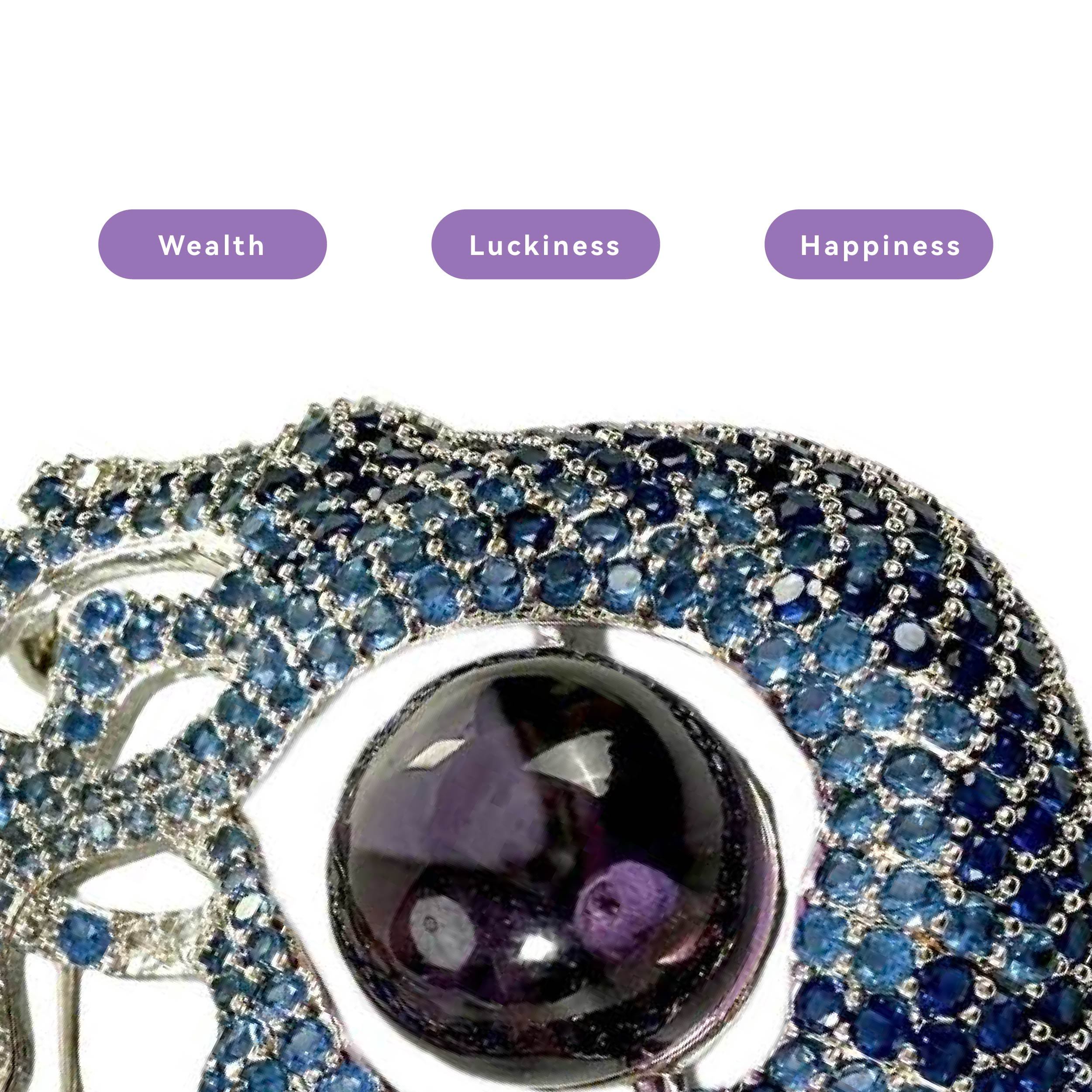 Shinecrys- amethyst brooch