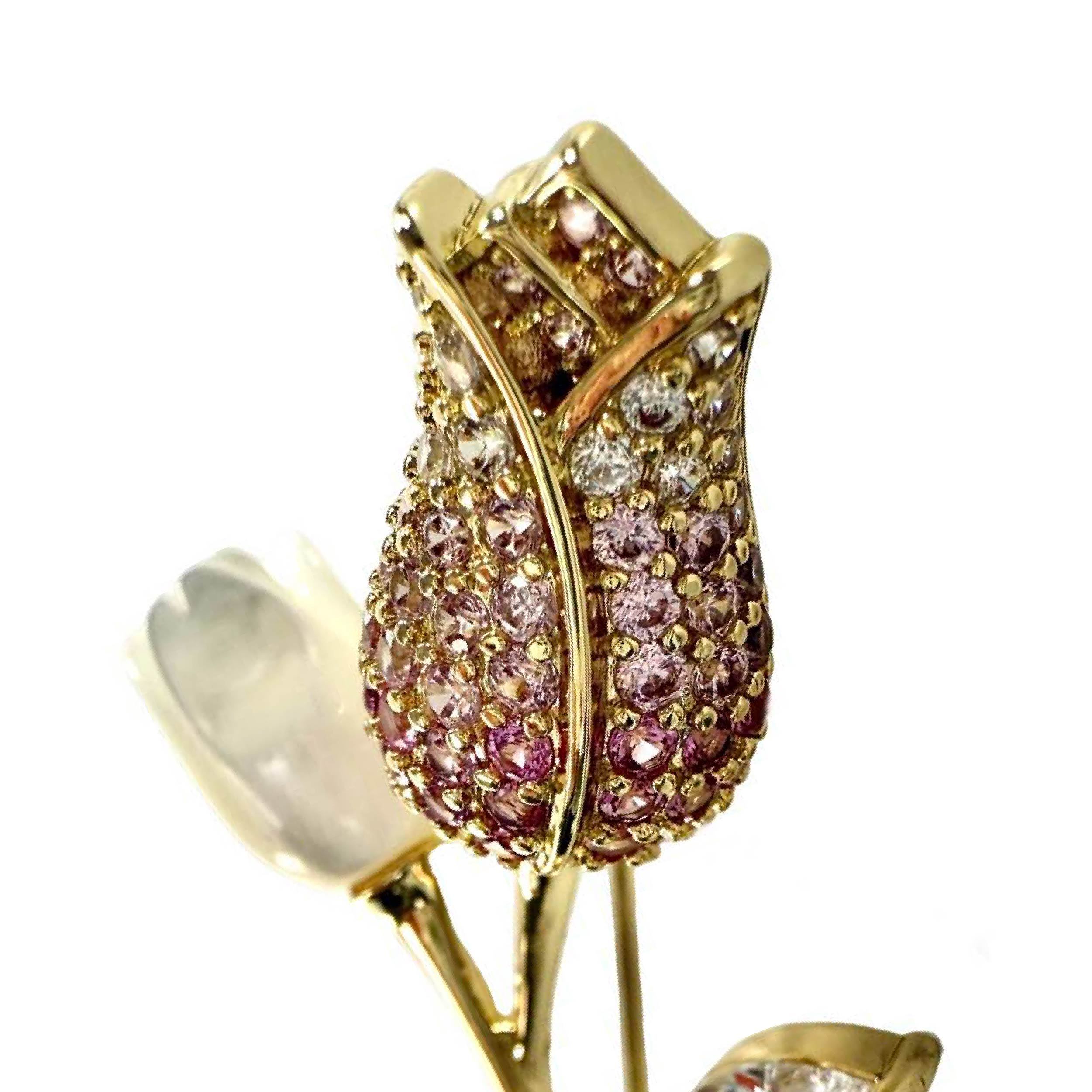 Shinecrys- citrine brooch
