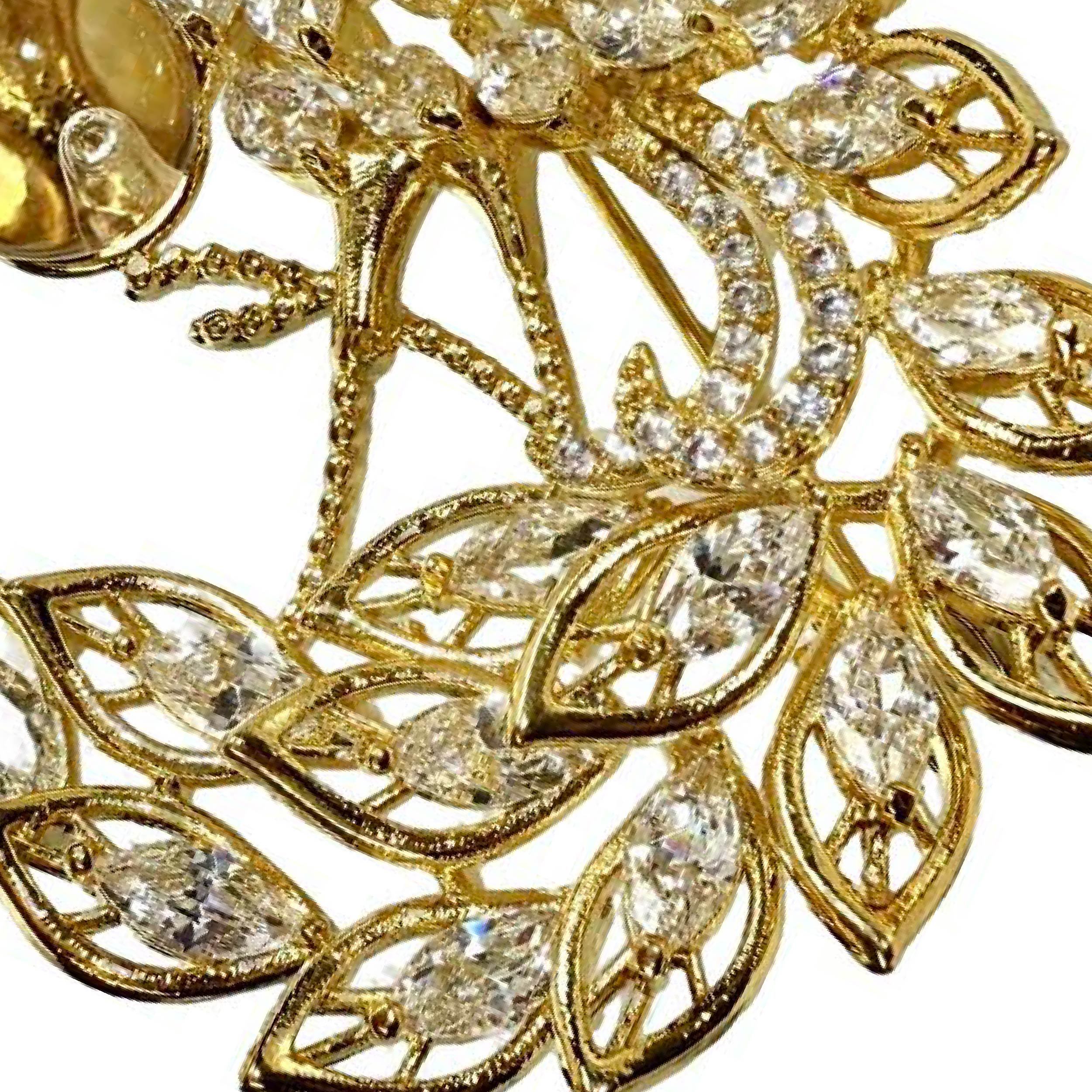 Shinecrys- citrine brooch