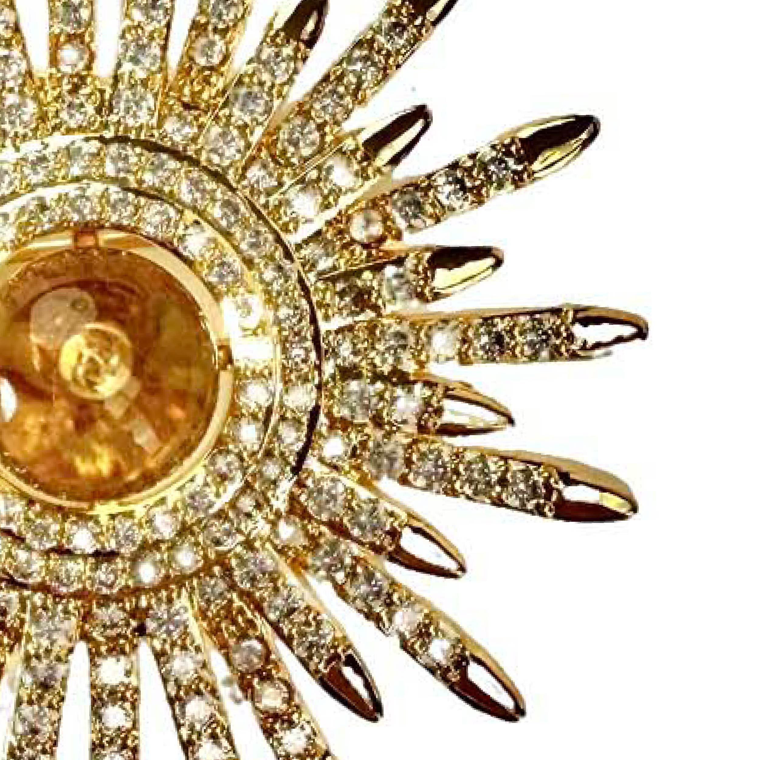 Shinecrys- citrine brooch