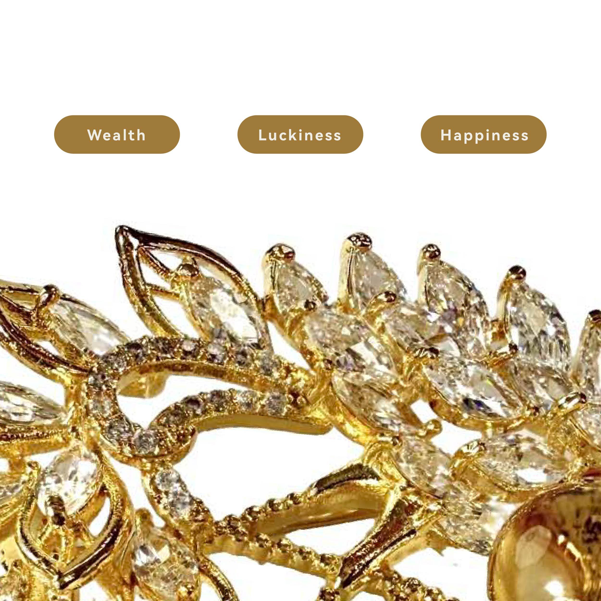 Shinecrys- citrine brooch