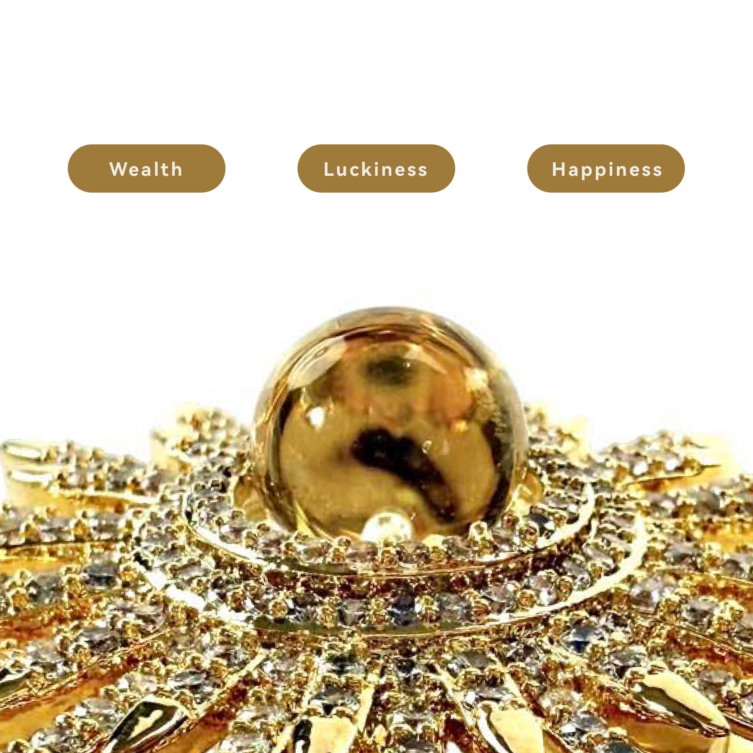Shinecrys- citrine brooch