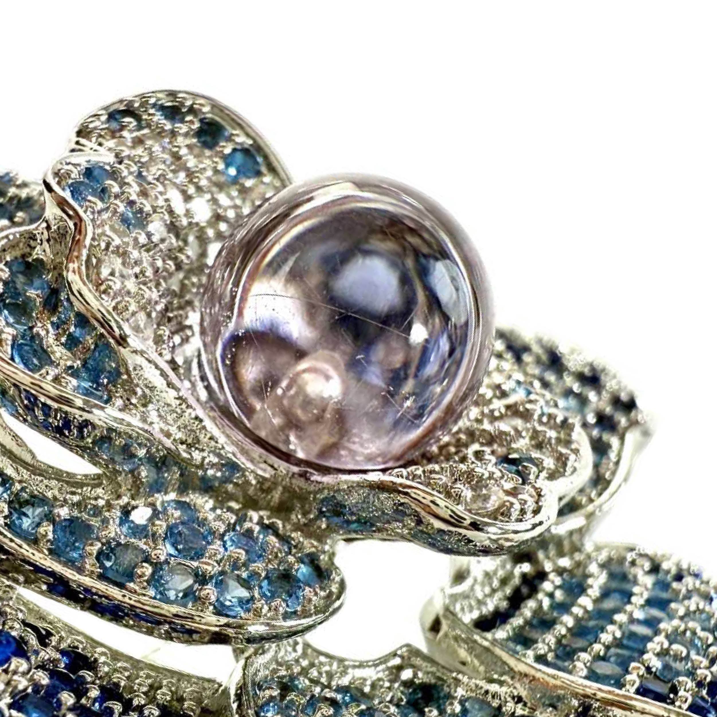 Shinecrys- amethyst brooch