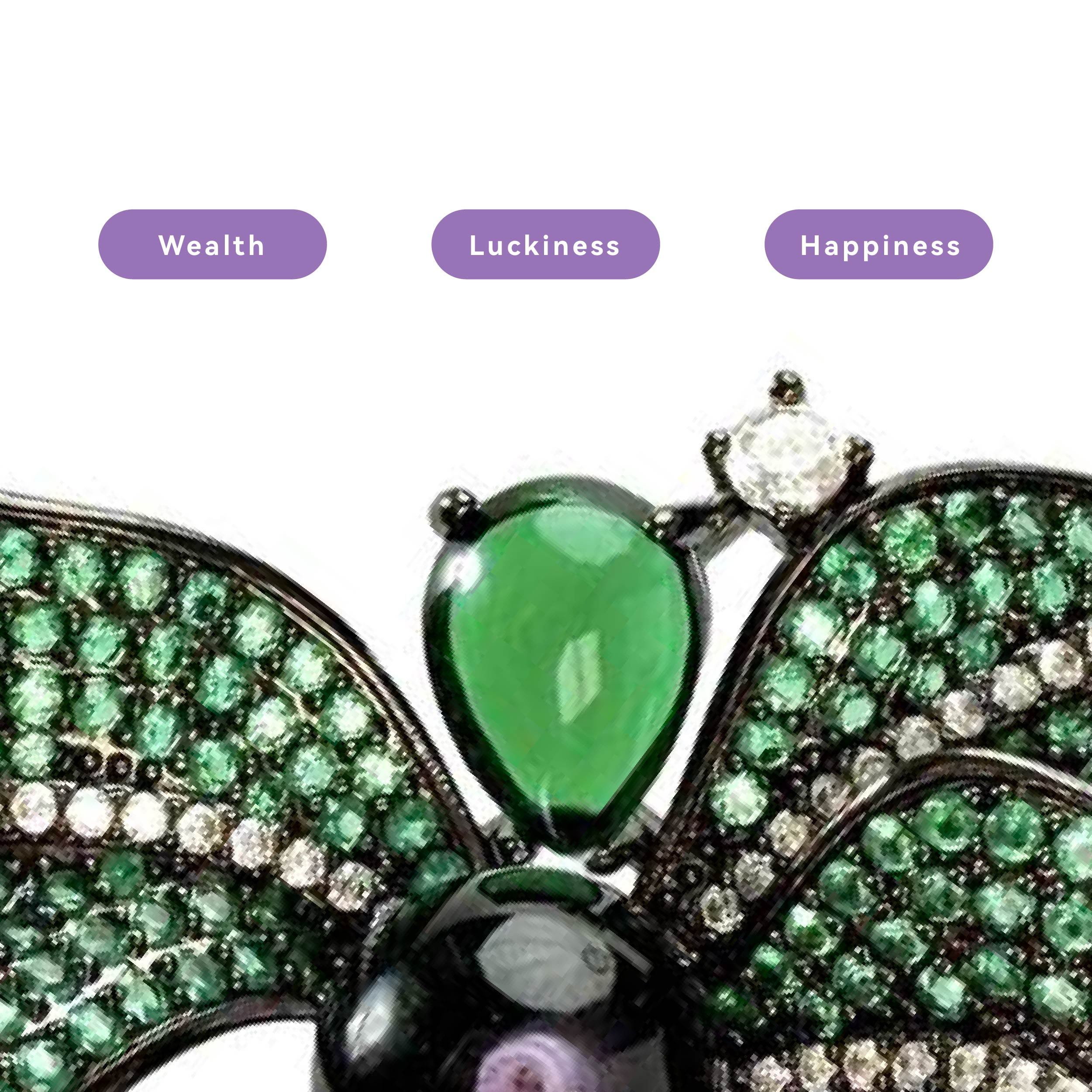Shinecrys- amethyst brooch