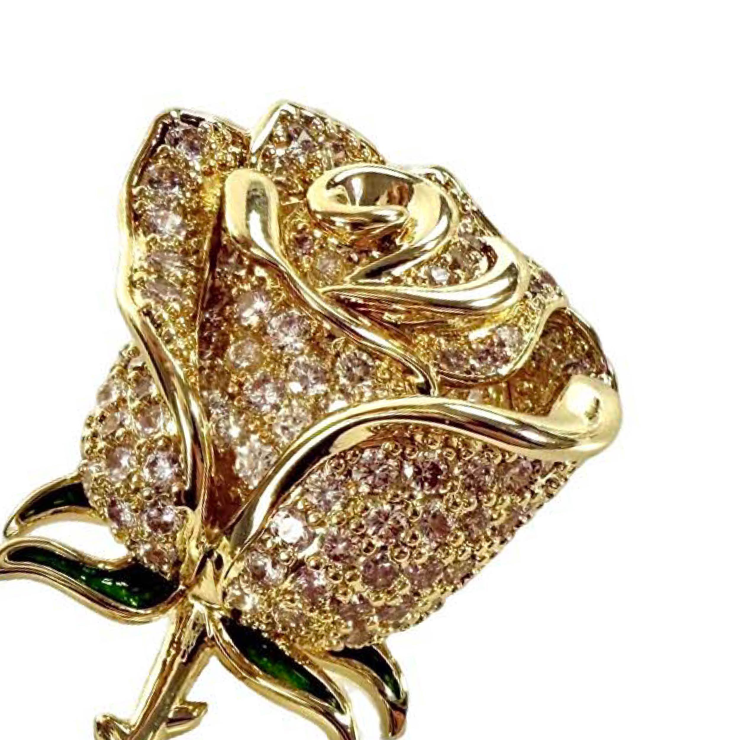 Shinecrys- amethyst brooch