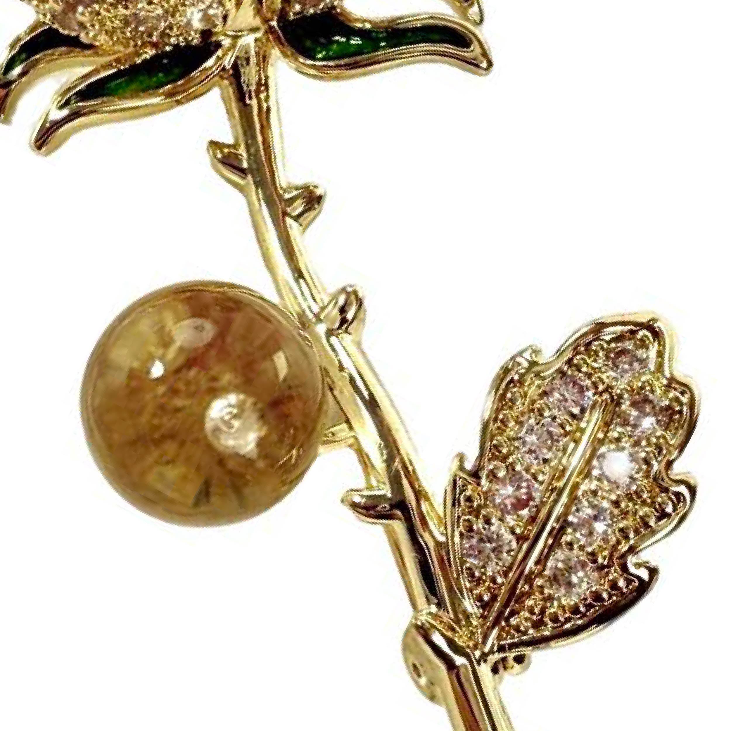 Shinecrys- amethyst brooch